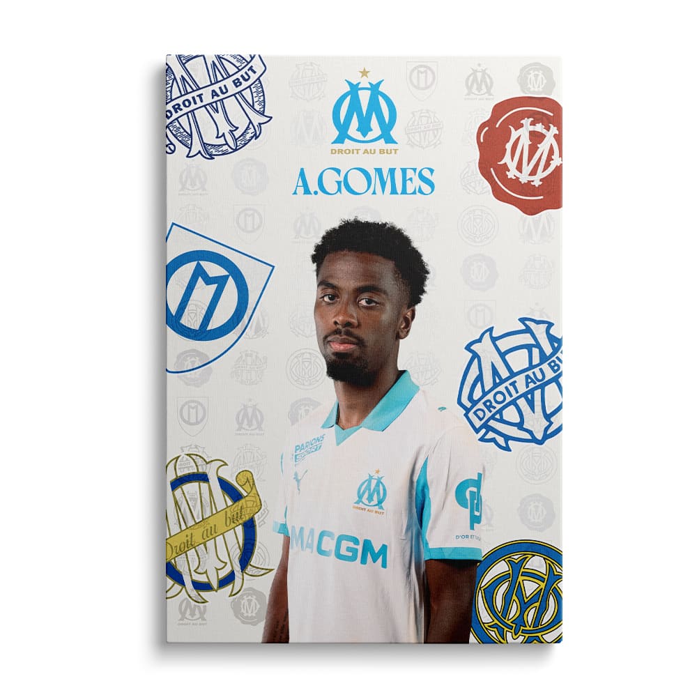Toile officielle joueurs - Olympique de Marseille - Domicile