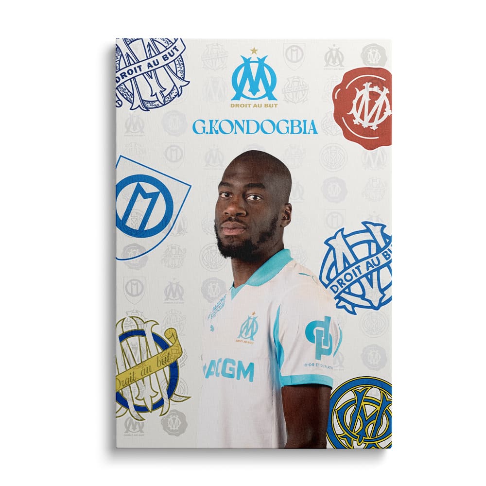Toile officielle joueurs - Olympique de Marseille - Domicile