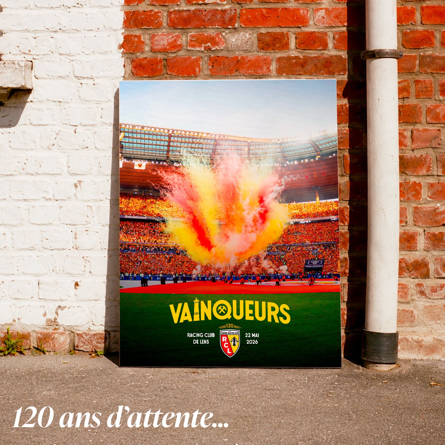 Toile RC Lens Vainqueurs 2026 – Édition Officielle