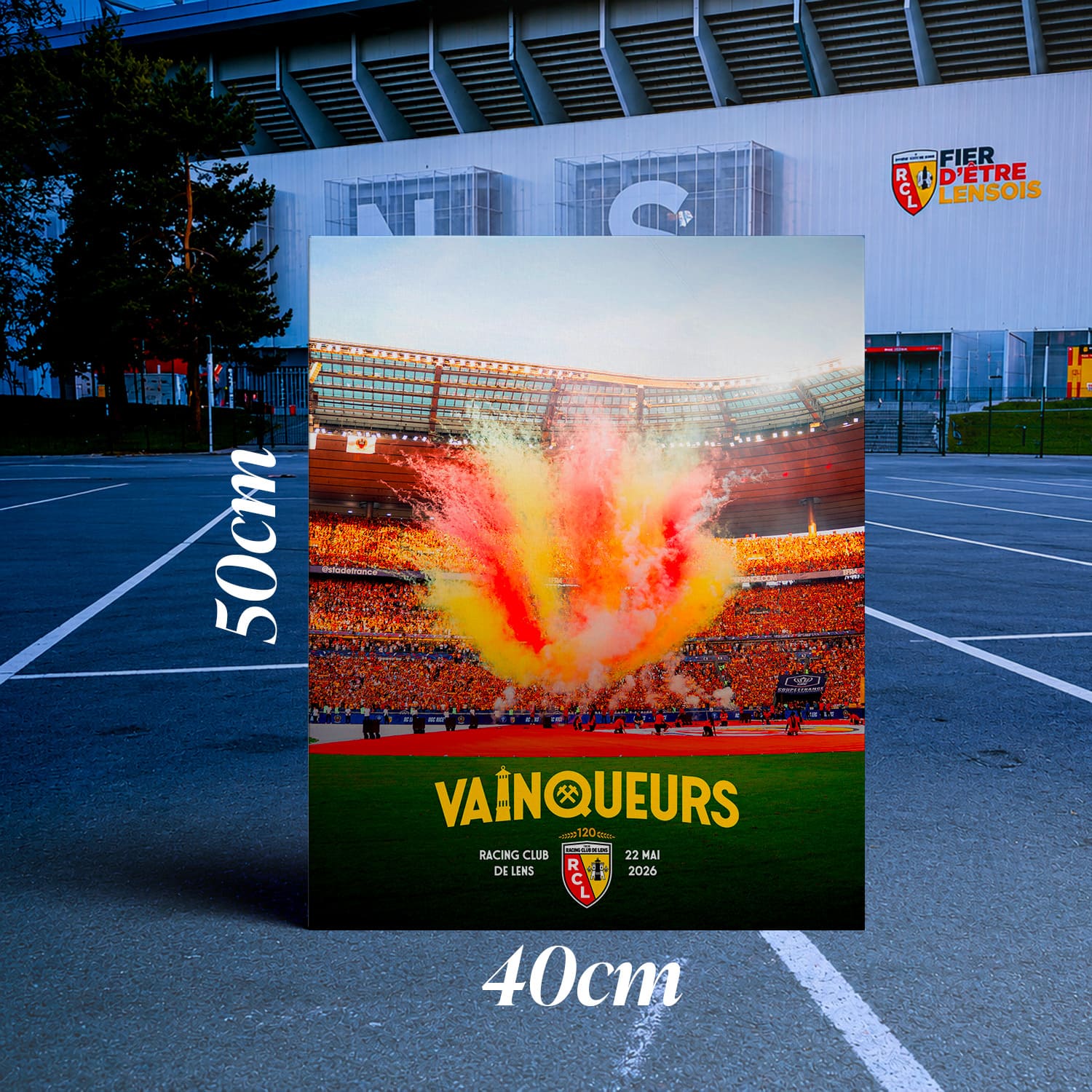 Toile RC Lens Vainqueurs 2026 – Édition Officielle