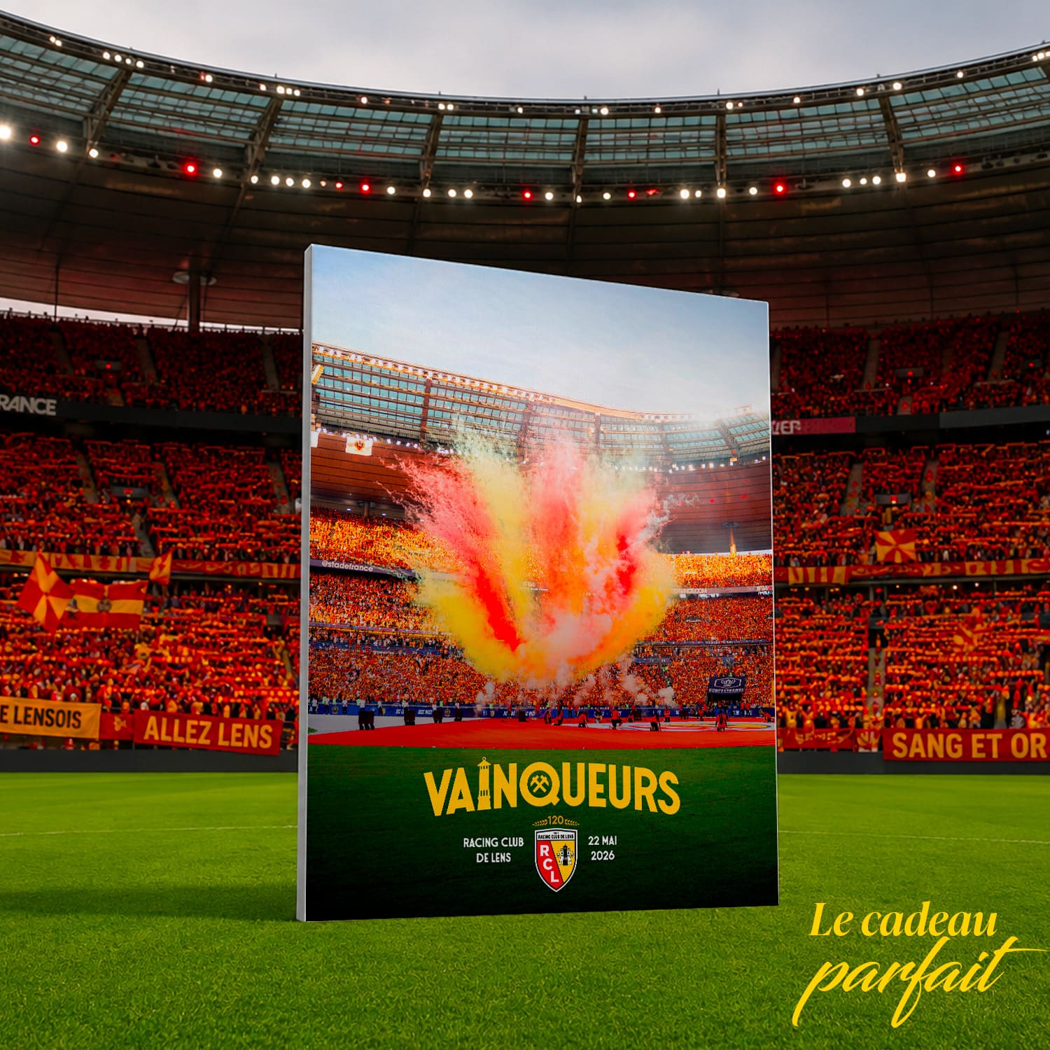 Toile RC Lens Vainqueurs 2026 – Édition Officielle