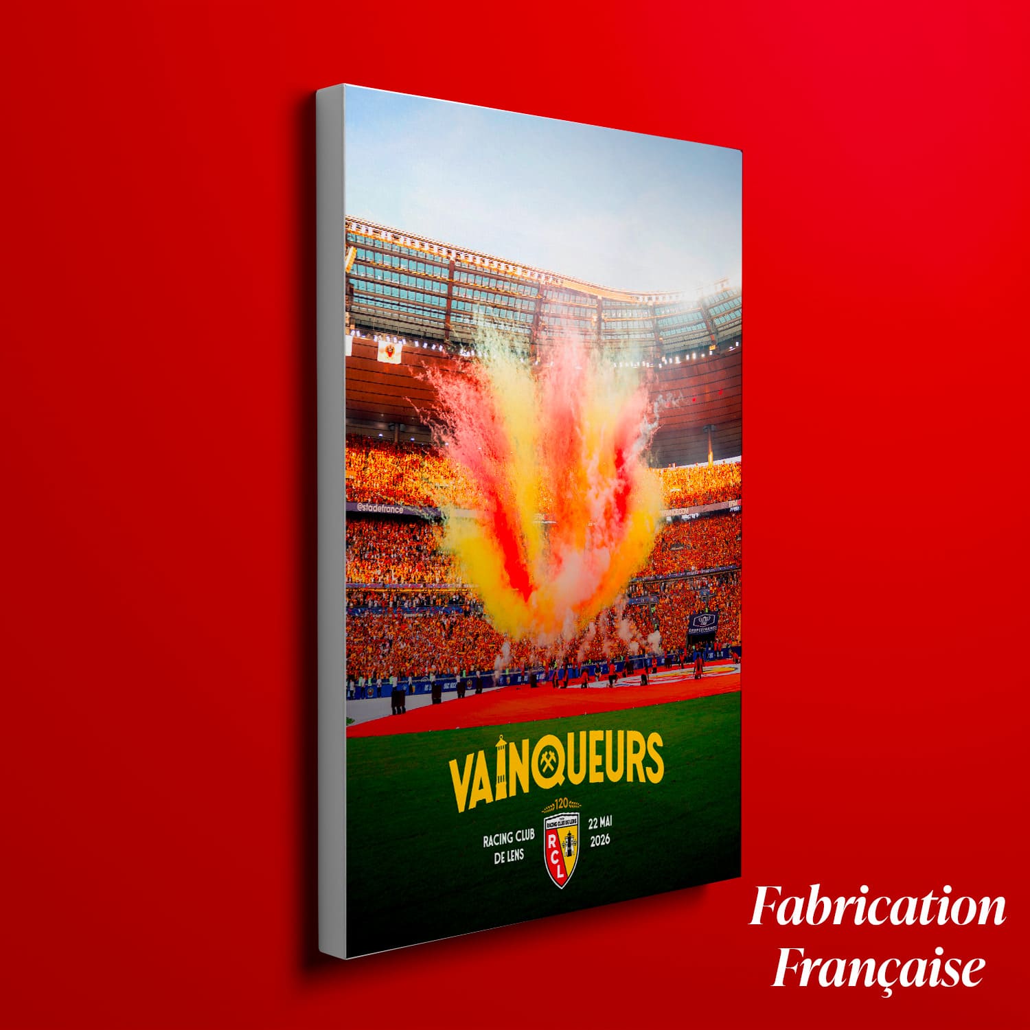 Toile RC Lens Vainqueurs 2026 – Édition Officielle