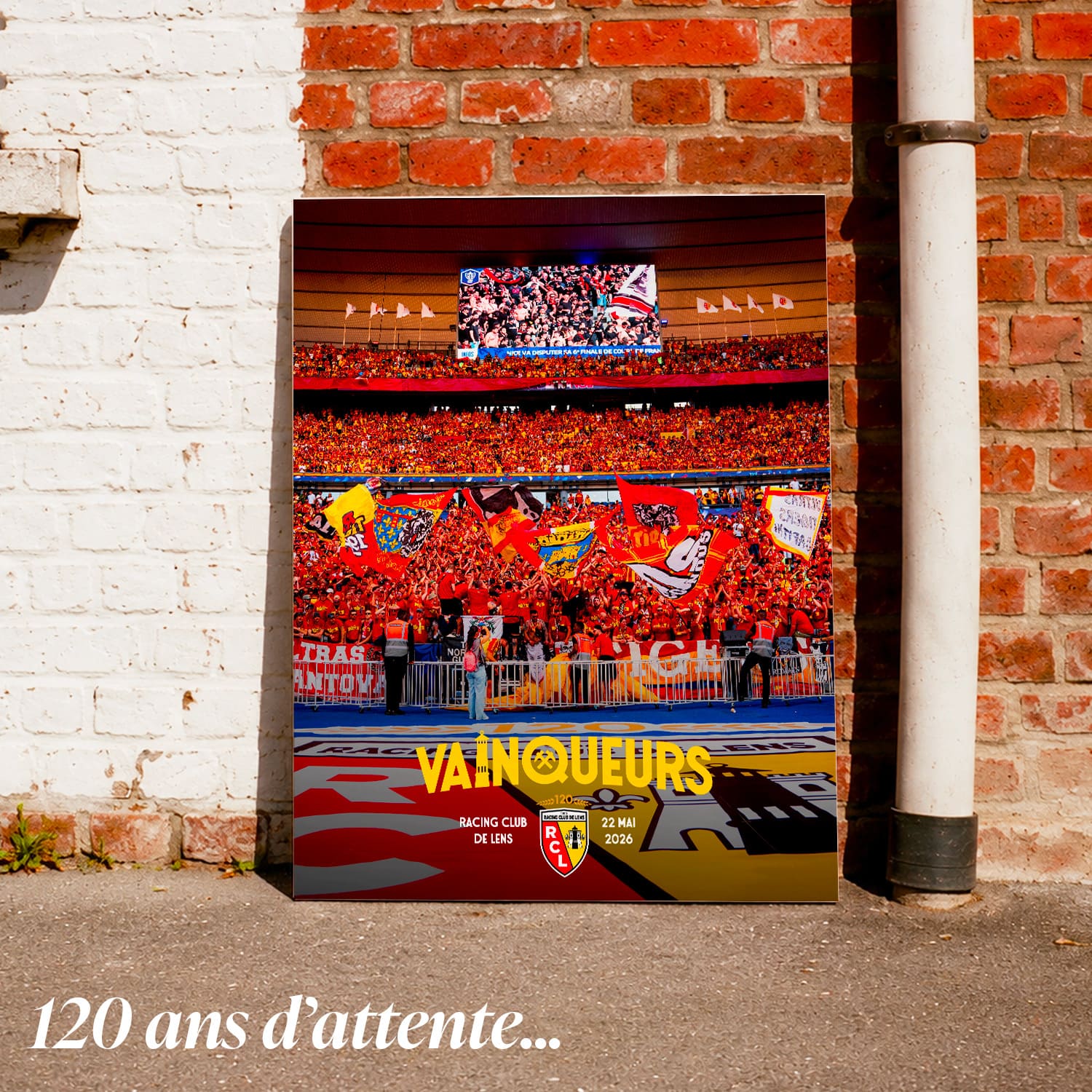 Toile RC Lens Vainqueurs 2026 – Édition Officielle