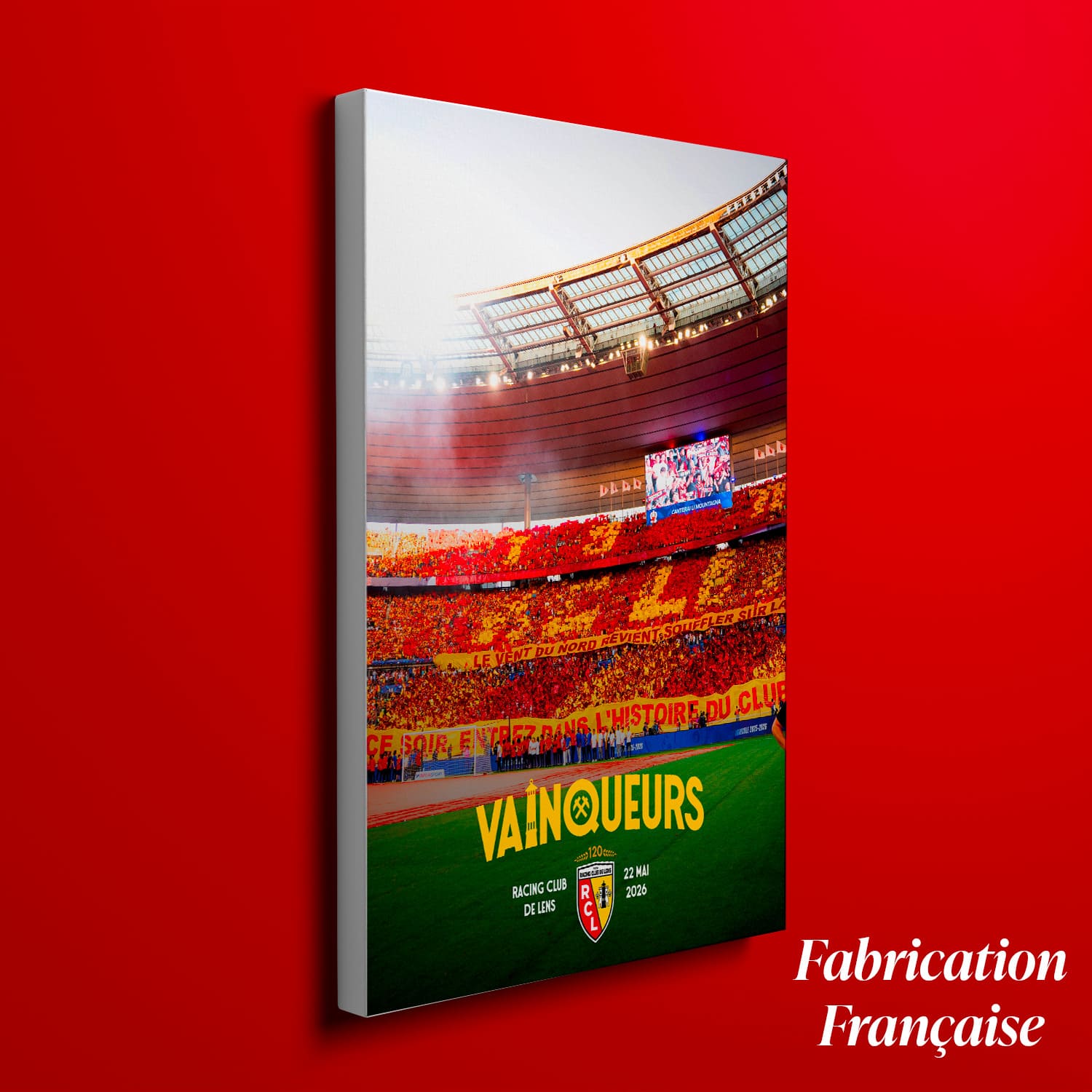Toile RC Lens Vainqueurs 2026 – Édition Officielle