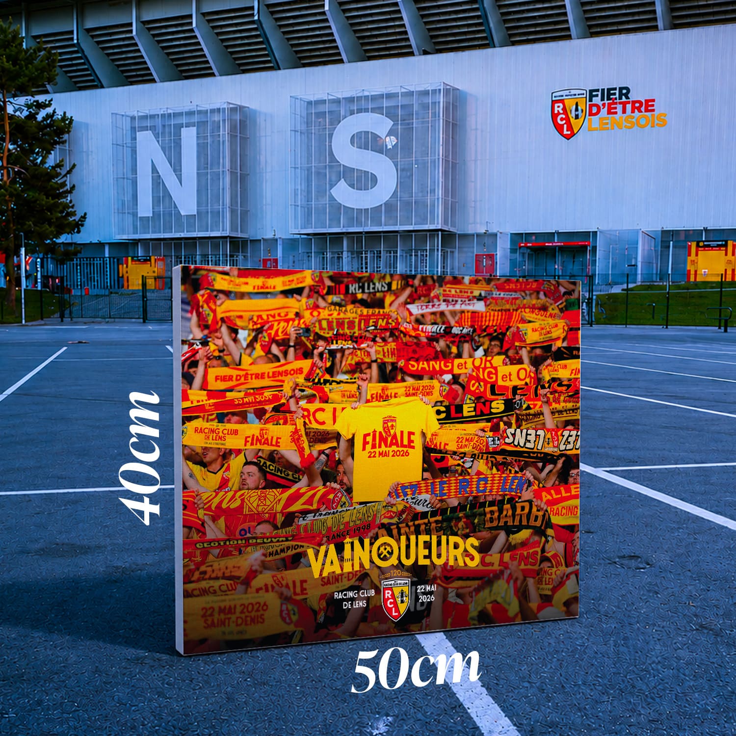 Toile RC Lens Vainqueurs 2026 – Édition Officielle