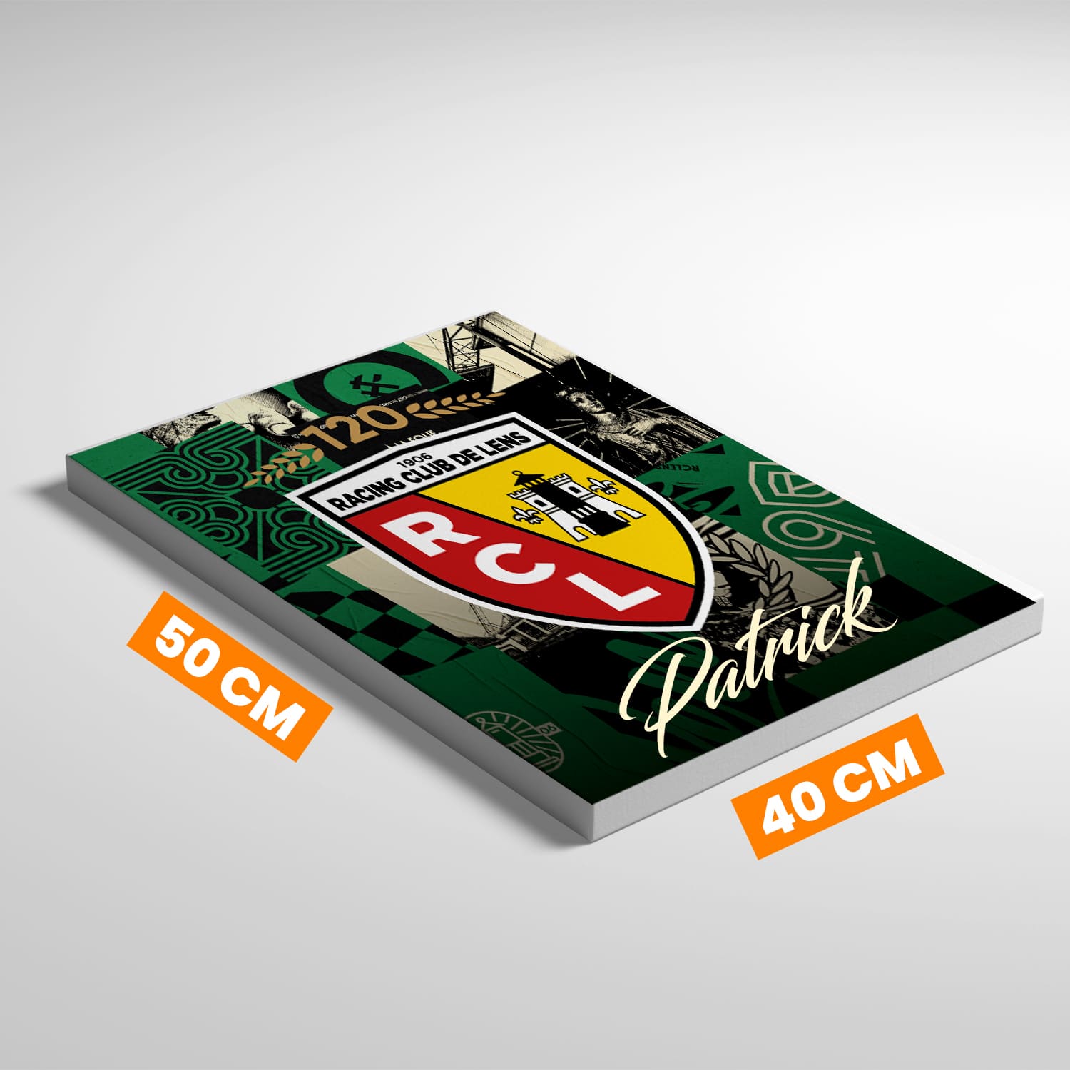 OneTrophy RC Lens - Toile Logo personnalisable - Extérieur (120 ans)