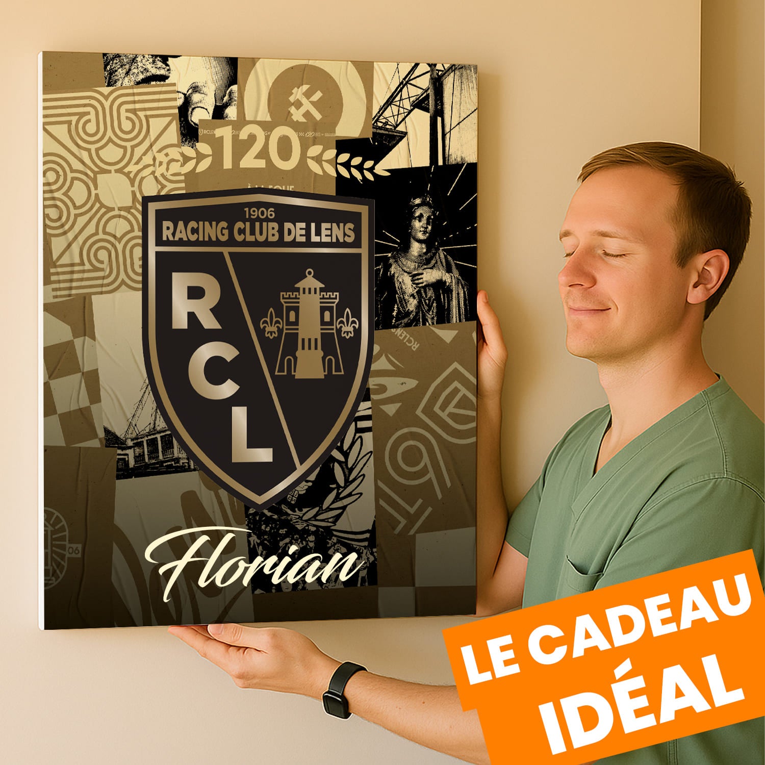 OneTrophy RC Lens - Toile Logo personnalisable - Third (120 ans)