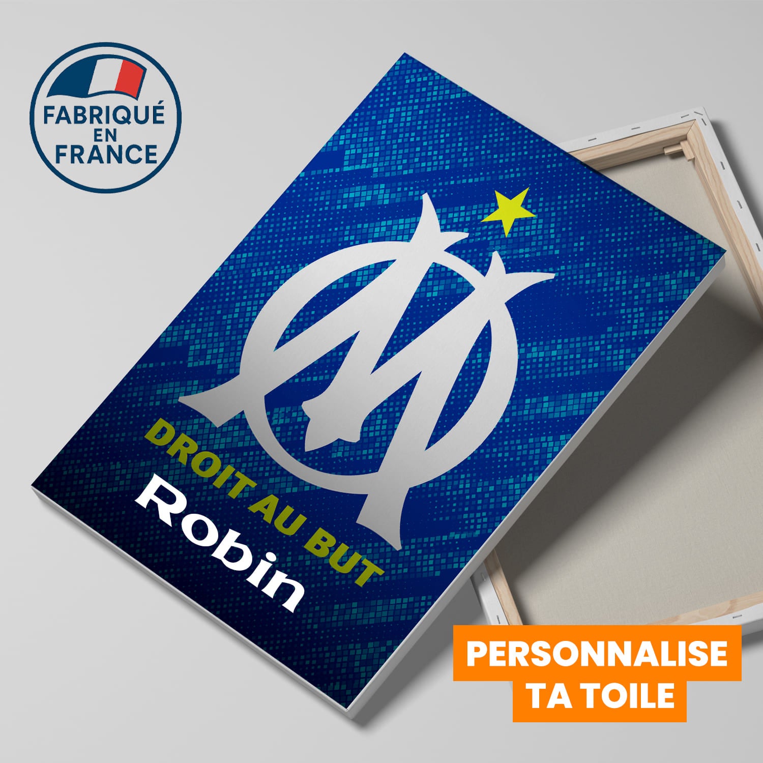 OneTrophy Olympique de Marseille - Toile Logo personnalisable - Third