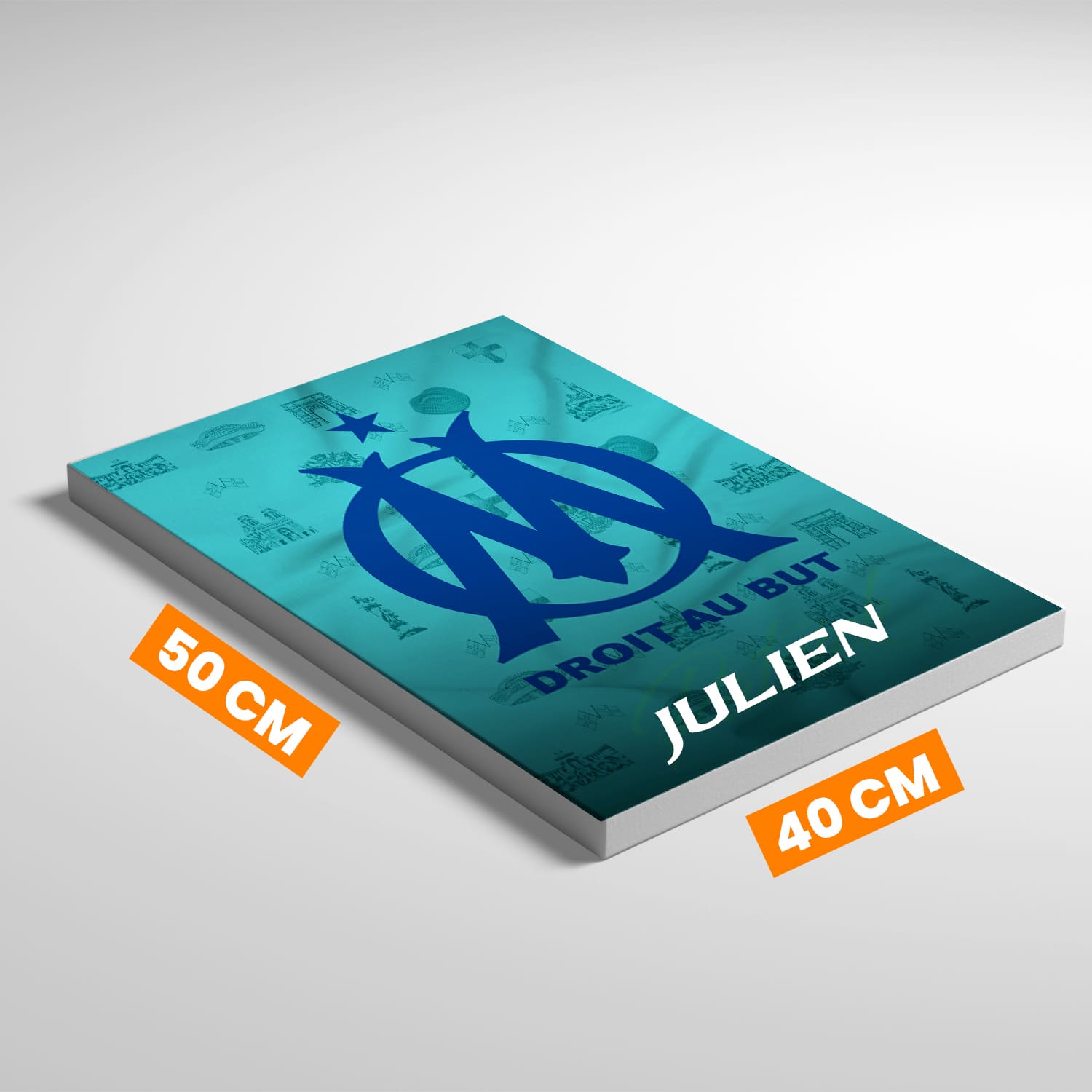 OneTrophy Olympique de Marseille - Toile Logo personnalisable - Marseille - Ville historique (bleu)