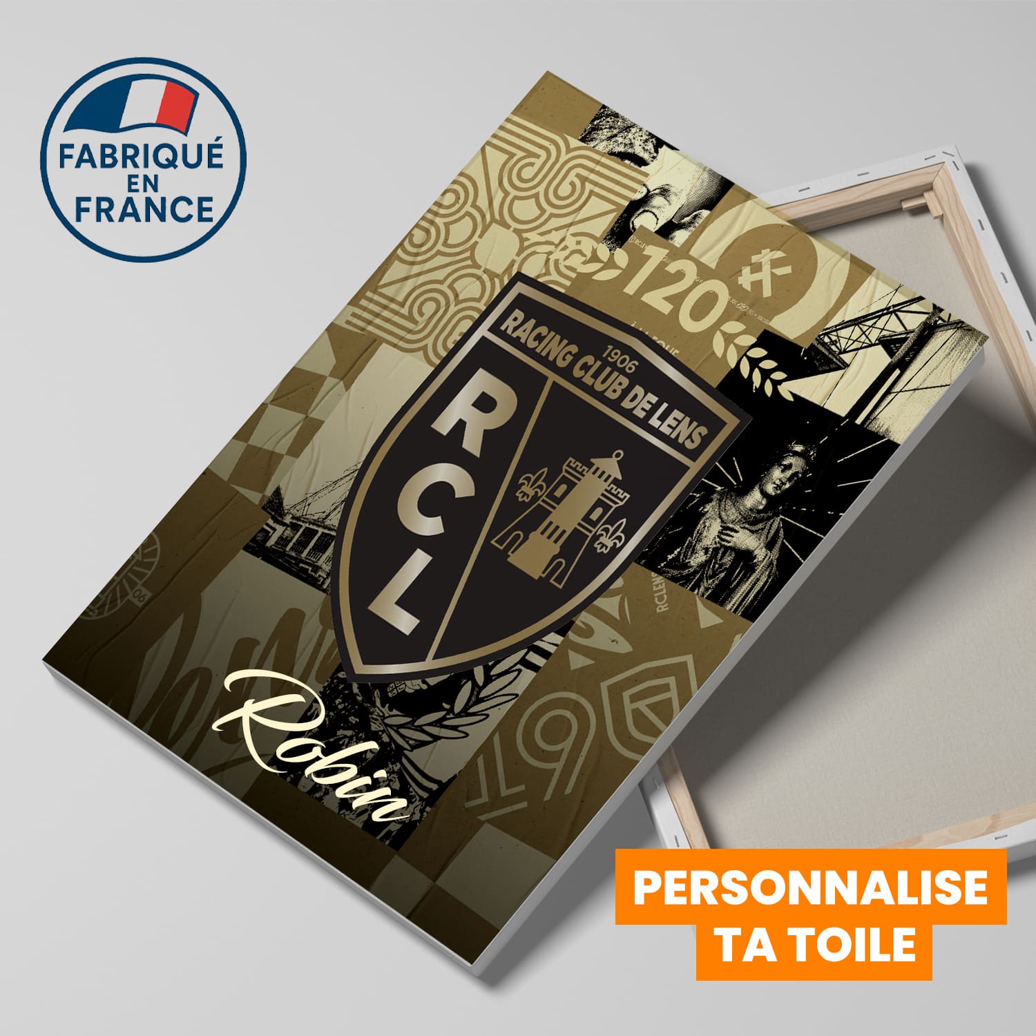 OneTrophy RC Lens - Toile Logo personnalisable - Third (120 ans)