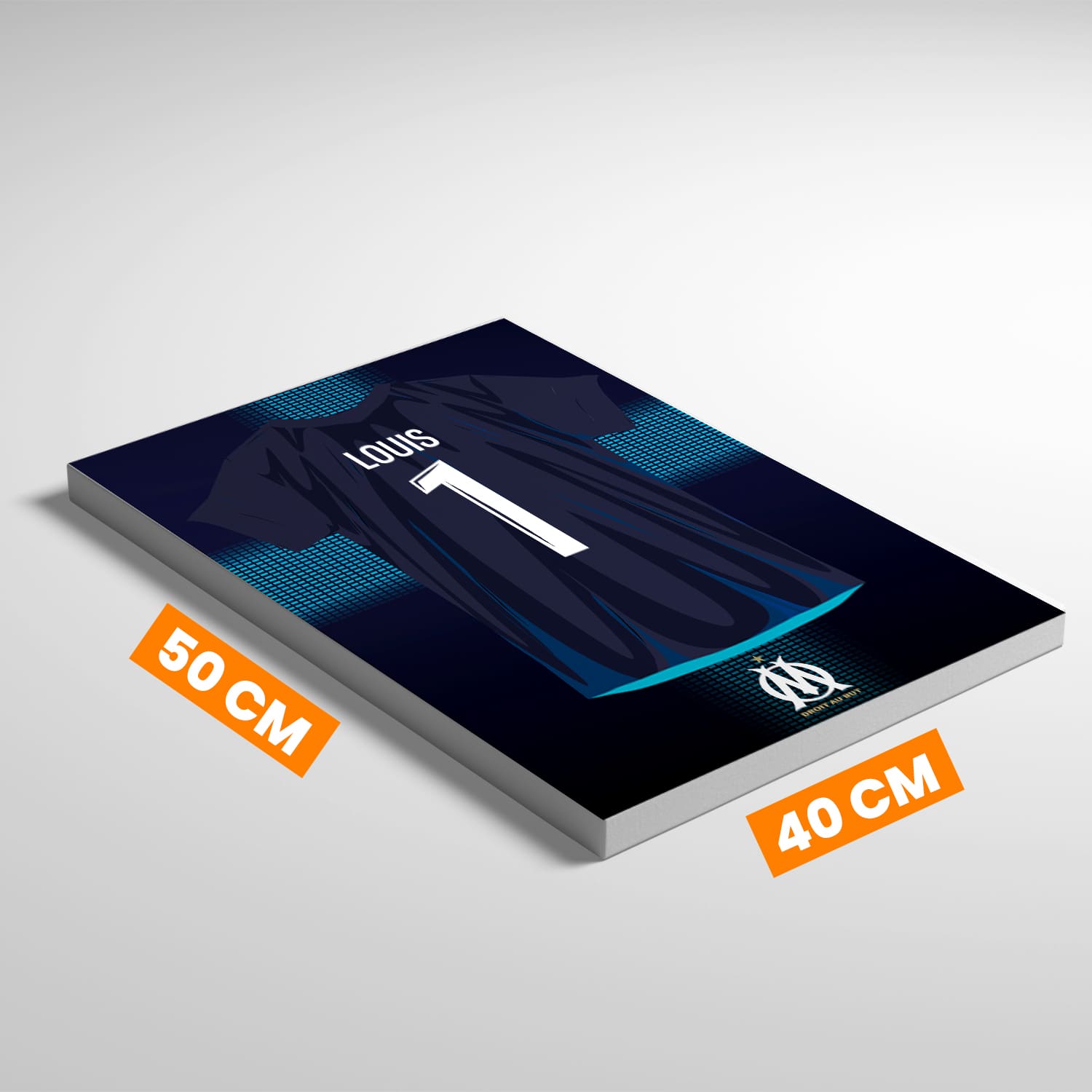 OneTrophy Olympique de Marseille - Toile Maillot personnalisable - Exterieur