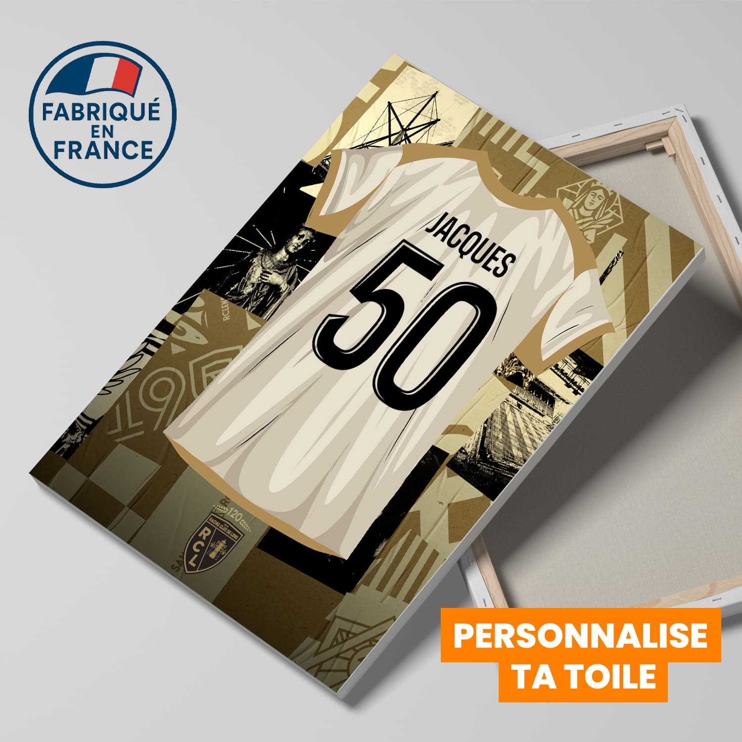 OneTrophy RC Lens - Toile maillot personnalisable - Third (120 ans)