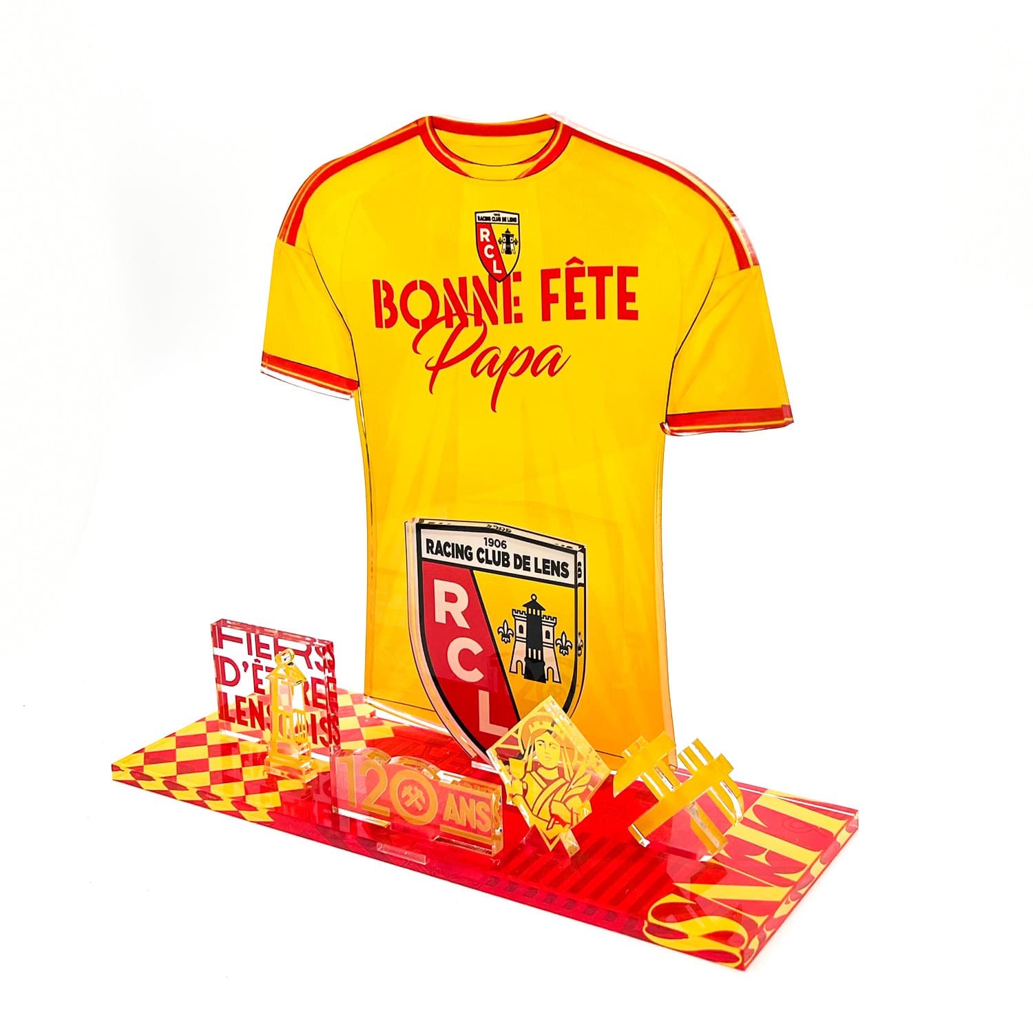 Kit Maillot RC Lens Fête des Pères – « Bonne Fête Papa » | Produit sous Licence Officielle