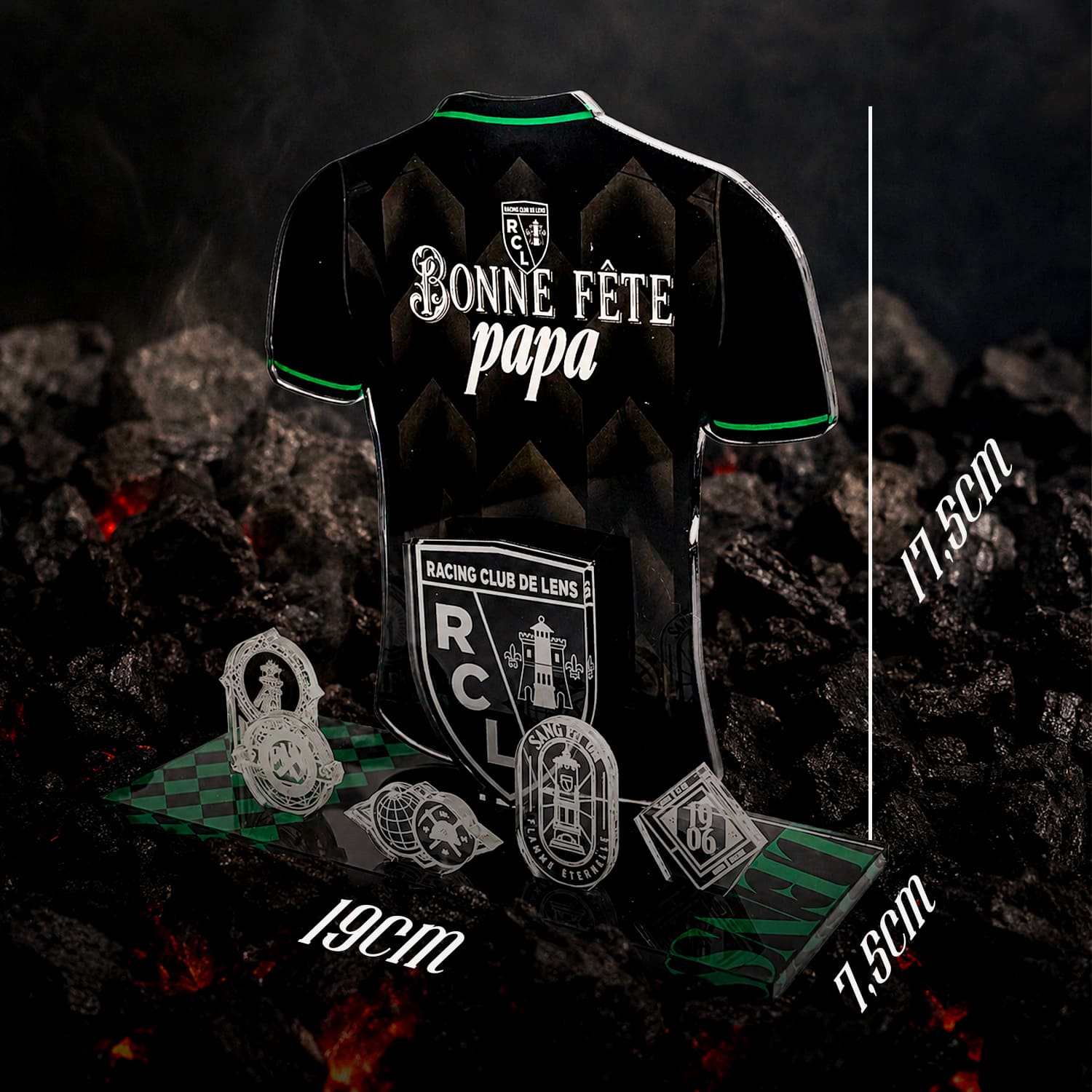 Kit Maillot RC Lens Fête des Pères (Extérieur) – « Bonne Fête Papa » | Produit sous Licence Officielle