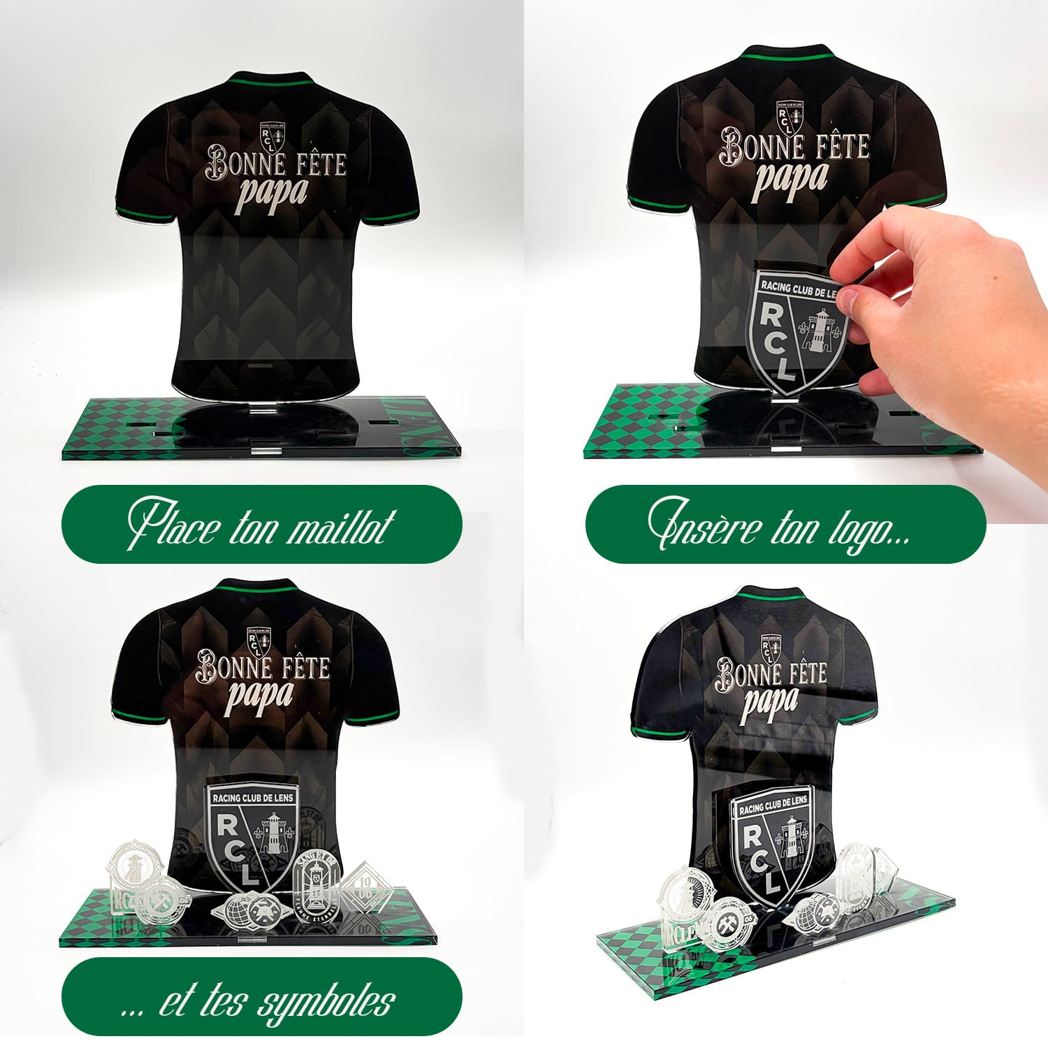 Kit Maillot RC Lens Fête des Pères (Extérieur) – « Bonne Fête Papa » | Produit sous Licence Officielle