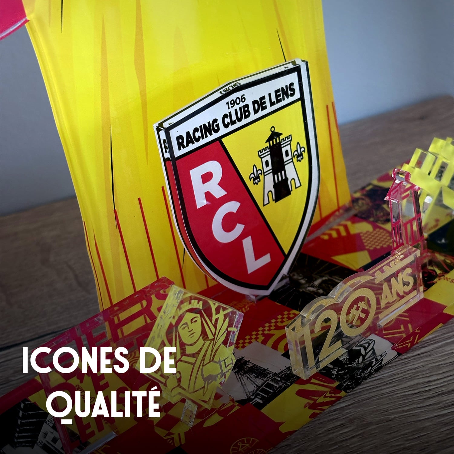 OneTrophy RC Lens - Kit Maillot à construire personnalisable – Édition 120 Ans (Domicile)