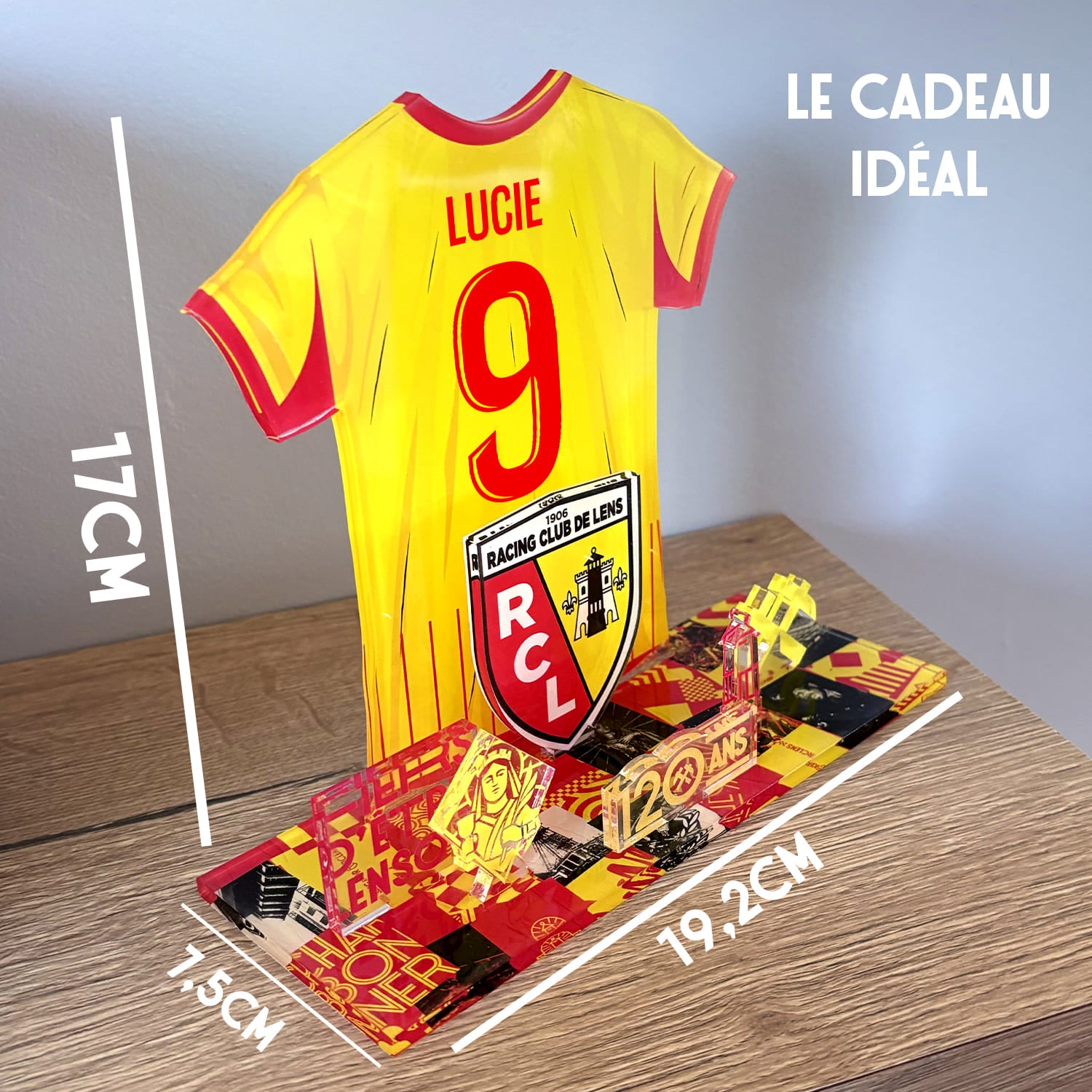 OneTrophy RC Lens - Kit Maillot à construire personnalisable – Édition 120 Ans (Domicile)