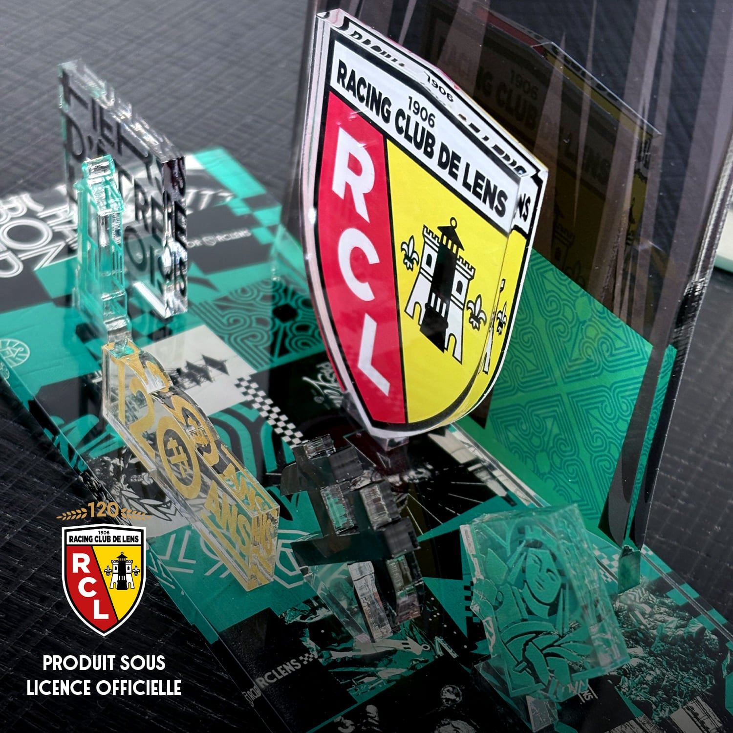OneTrophy RC Lens - Kit Maillot à construire personnalisable – Édition 120 Ans (Extérieur)
