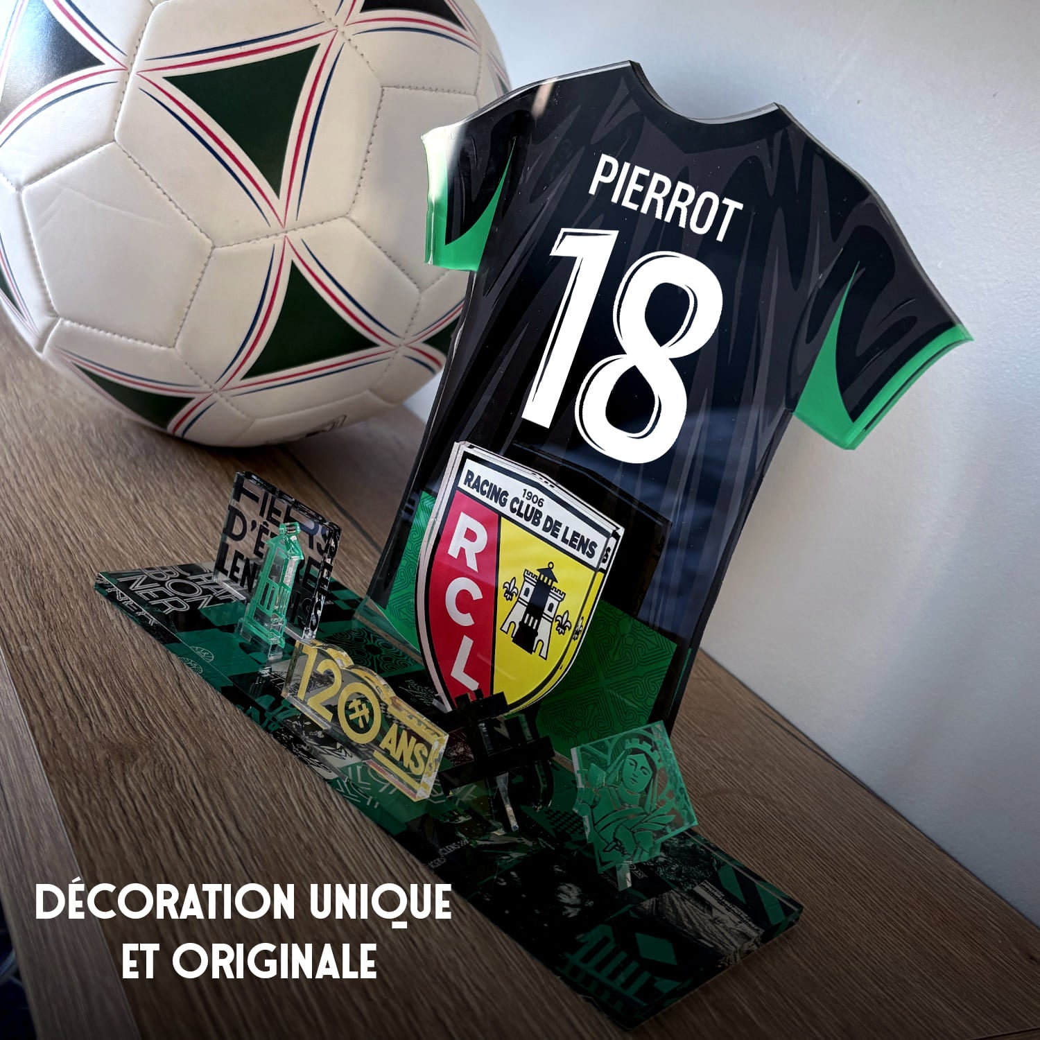 OneTrophy RC Lens - Kit Maillot à construire personnalisable – Édition 120 Ans (Extérieur)