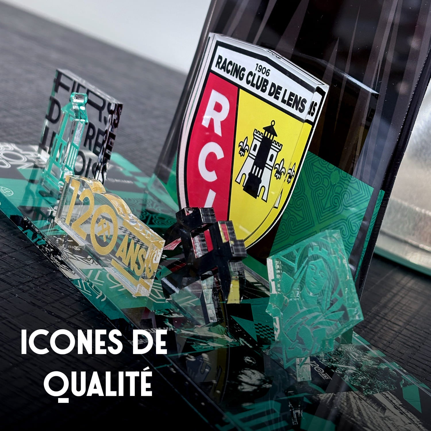 OneTrophy RC Lens - Kit Maillot à construire personnalisable – Édition 120 Ans (Extérieur)