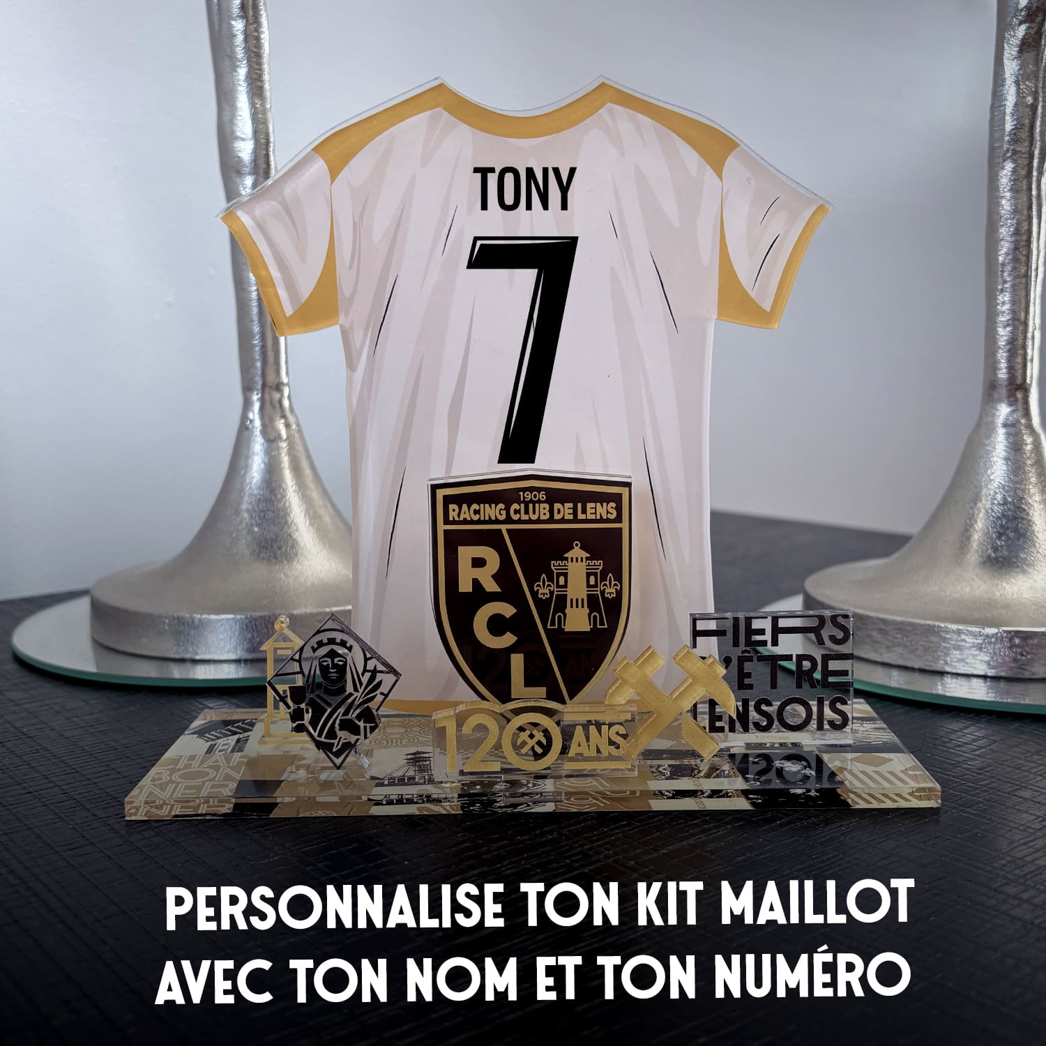 OneTrophy RC Lens - Kit Maillot à construire personnalisable – Édition 120 Ans (Third)