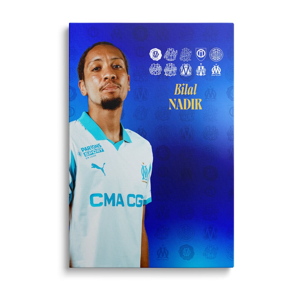 Toile officielle joueurs - Olympique de Marseille - Extérieur