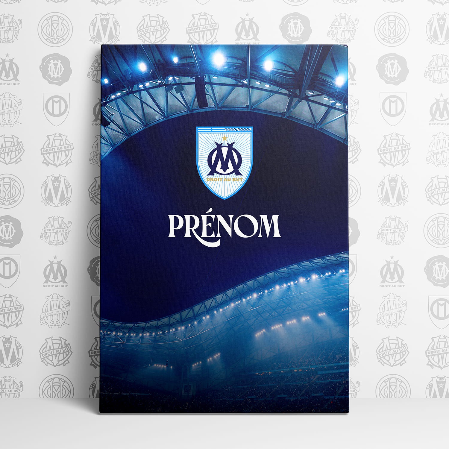 OneTrophy Olympique de Marseille - Toile personnalisable - Sous les feux du Velodrome