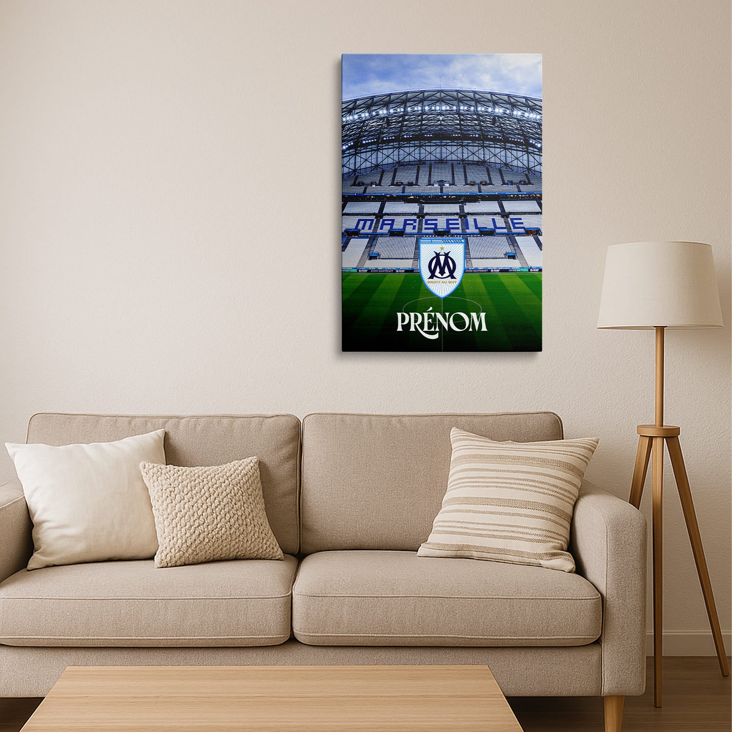 OneTrophy Olympique de Marseille - Toile personnalisable - Droit au But