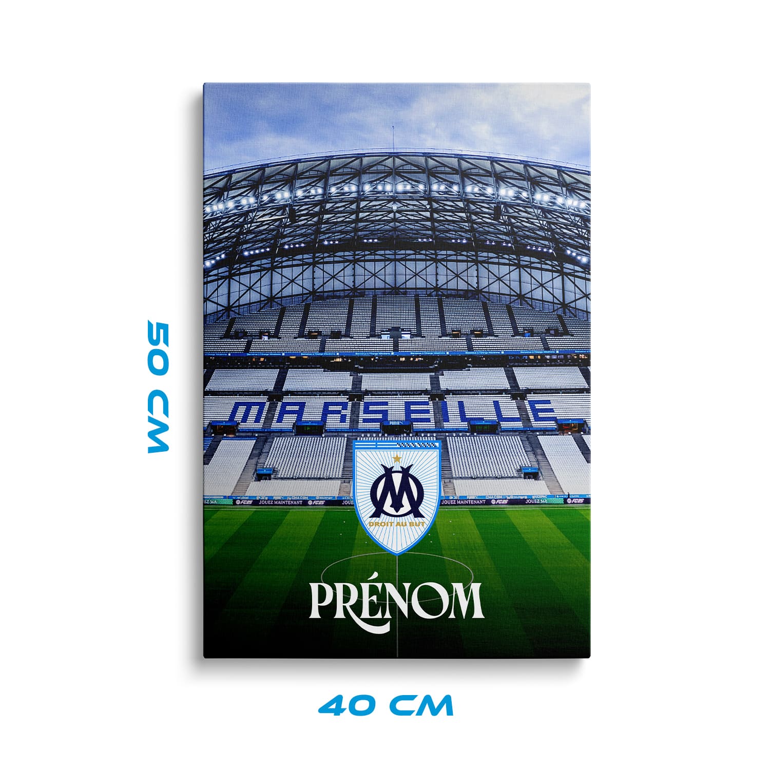 OneTrophy Olympique de Marseille - Toile personnalisable - Droit au But