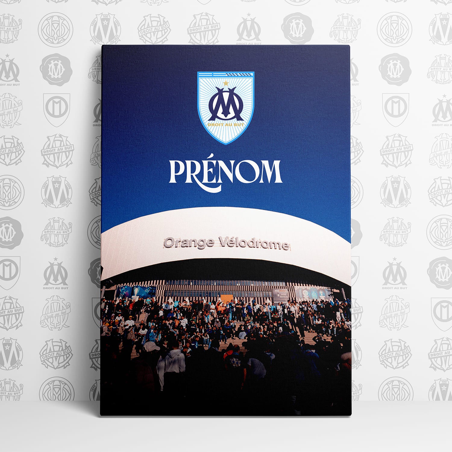 OneTrophy Olympique de Marseille - Toile personnalisable - Terre de passion