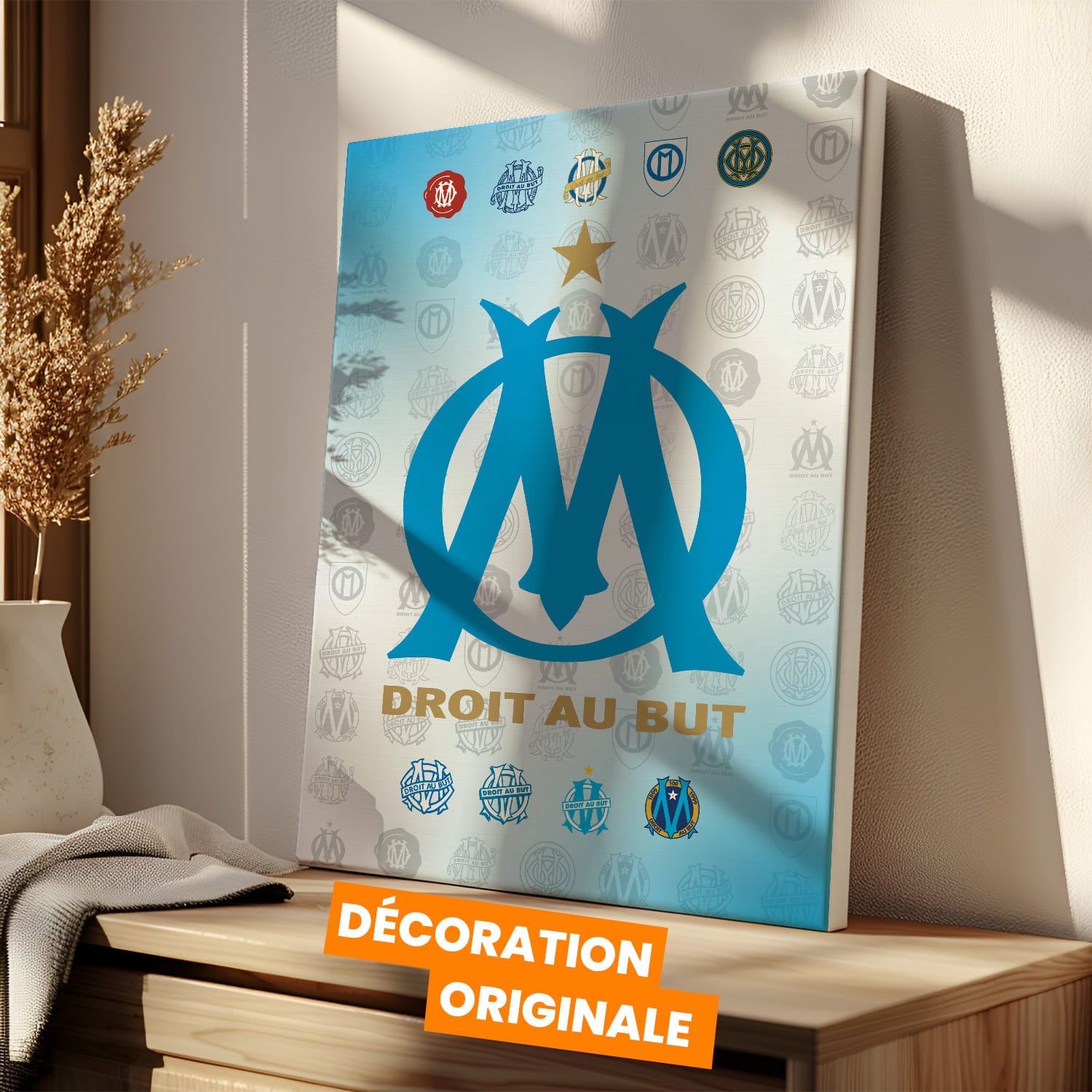 OneTrophy Olympique de Marseille - Toile Logo - Domicile