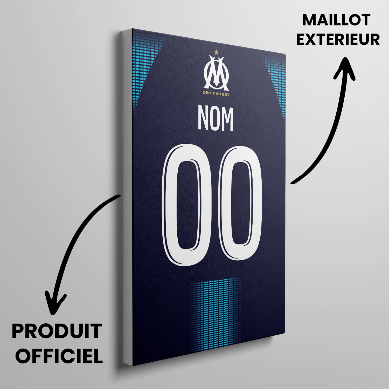OneTrophy Olympique de Marseille - Toile personnalisable - Extérieur