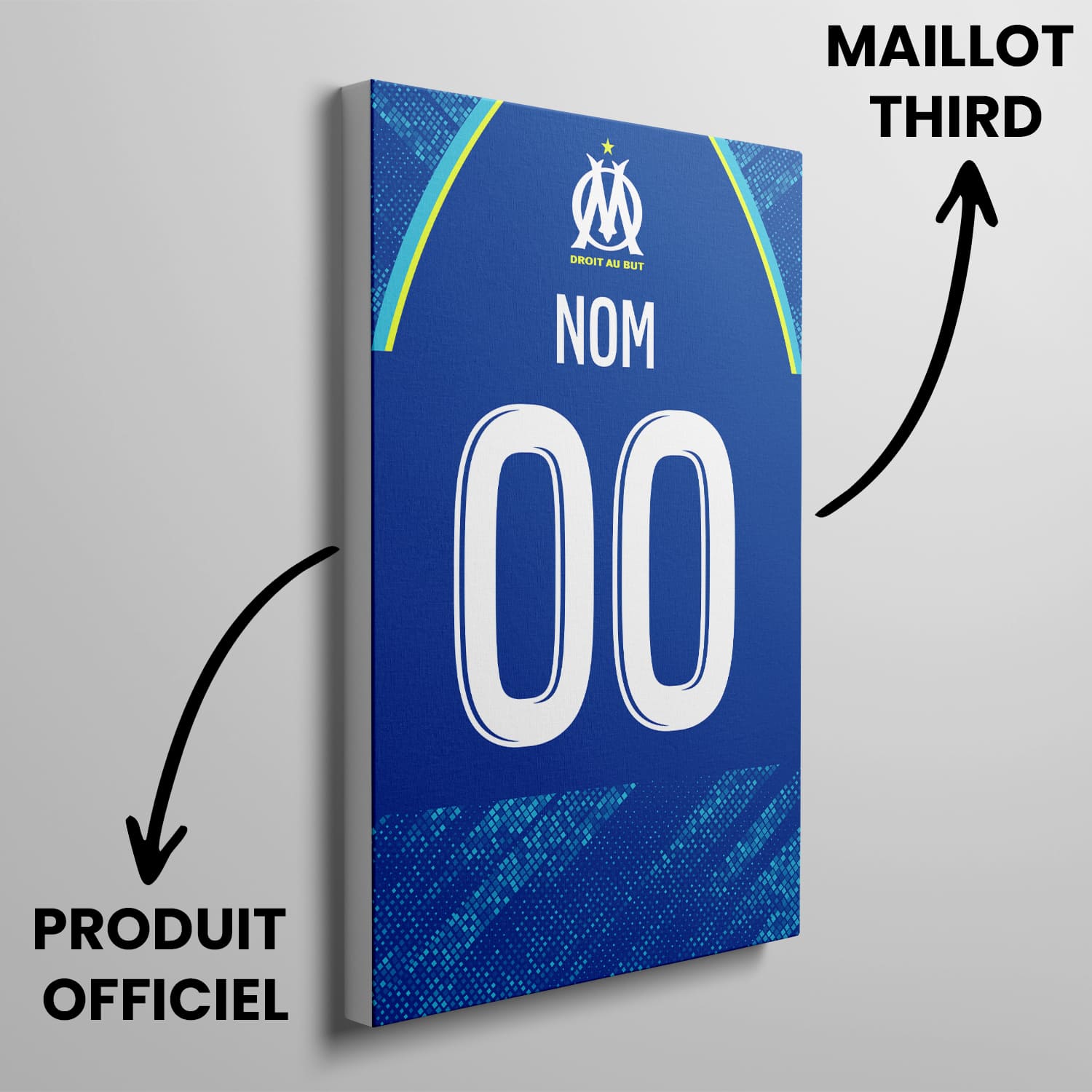 OneTrophy Olympique de Marseille - Toile personnalisable - Third