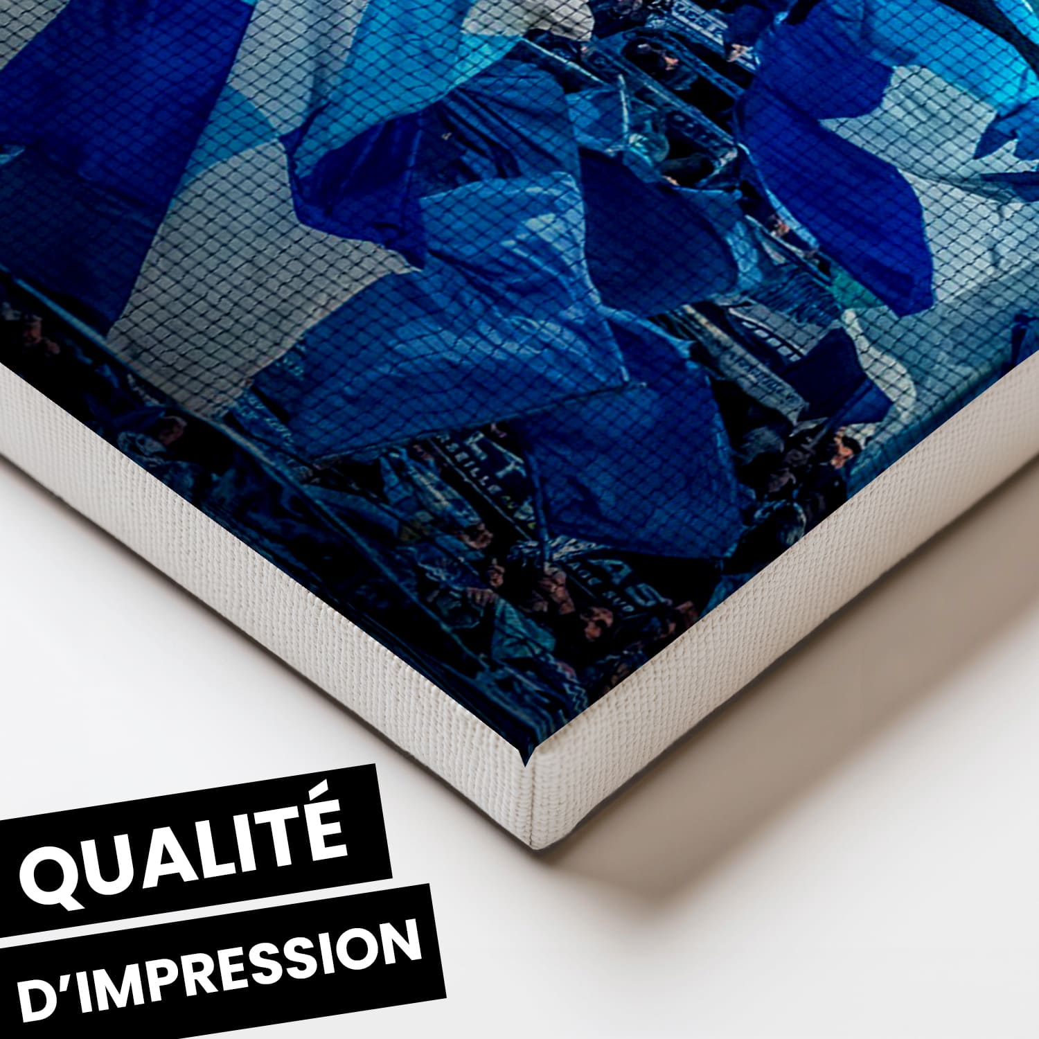 OneTrophy Olympique de Marseille - Toile personnalisable - La marée bleue et blanche