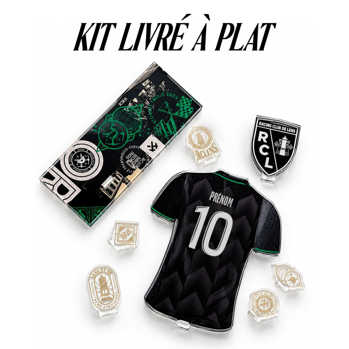 Décor acrylique personnalisable RC Lens – Maillot extérieur