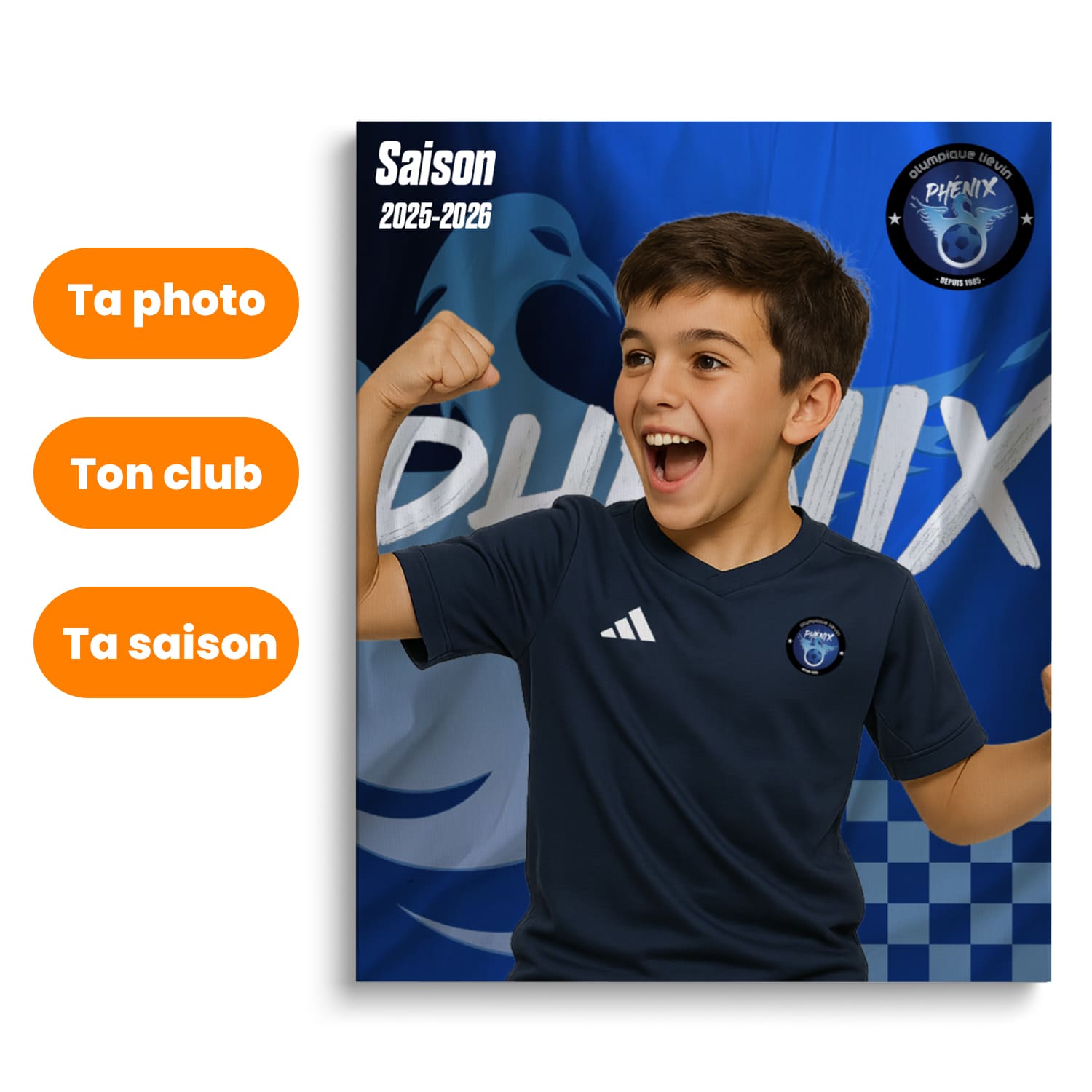 Toile Personnalisable Officielle - Olympique Lievin