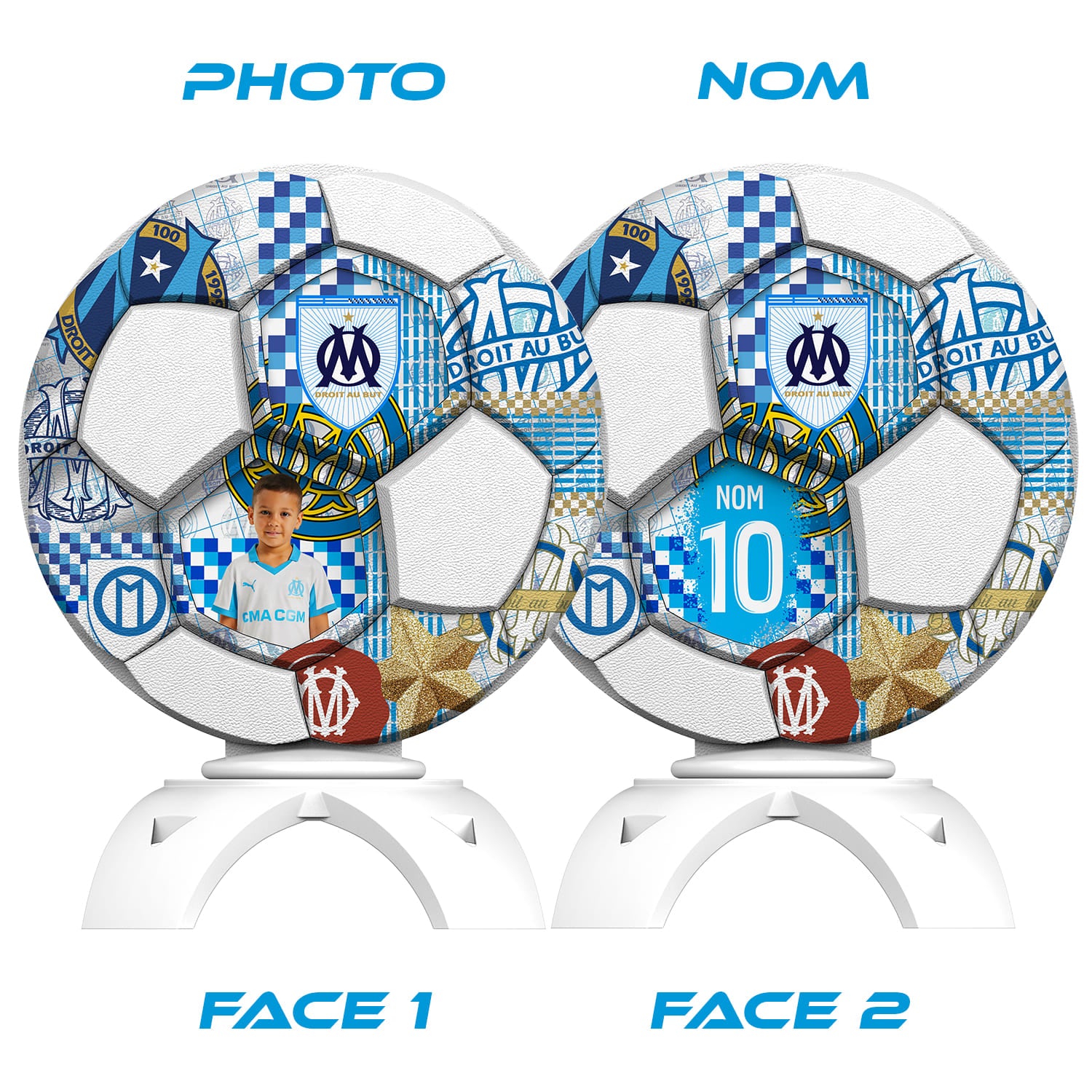 OneTrophy - Olympique de Marseille - Trophée personnalisable - Histoire