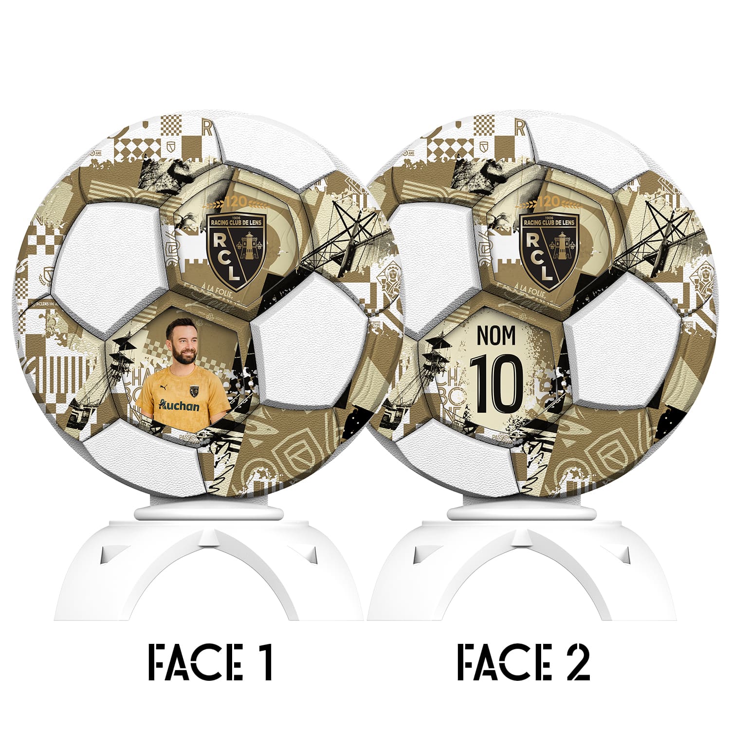 OneTrophy RC Lens - Trophée personnalisable - 120 ans - THIRD