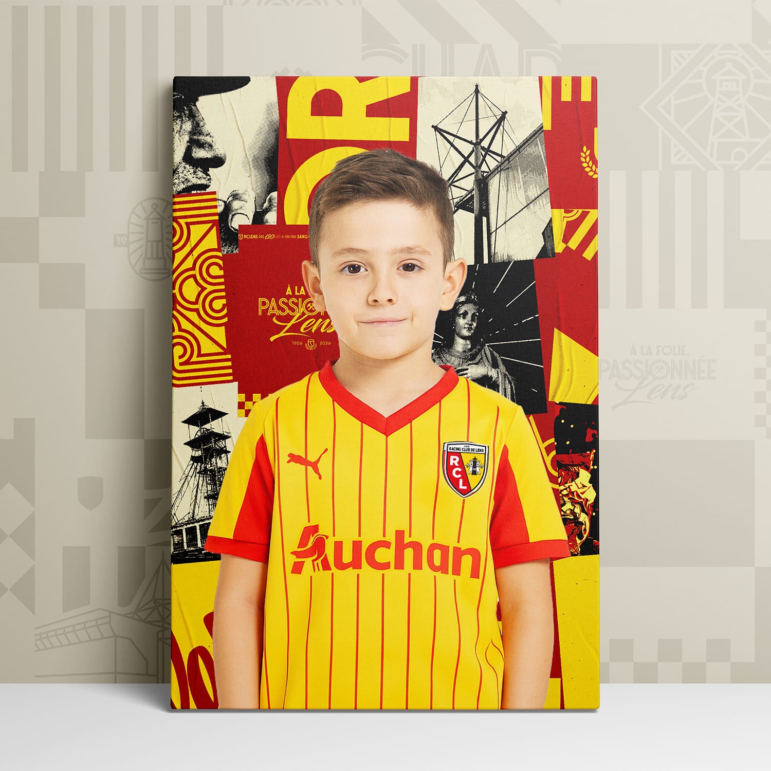 OneTrophy RC Lens - Toile personnalisable avec photo - Domicile