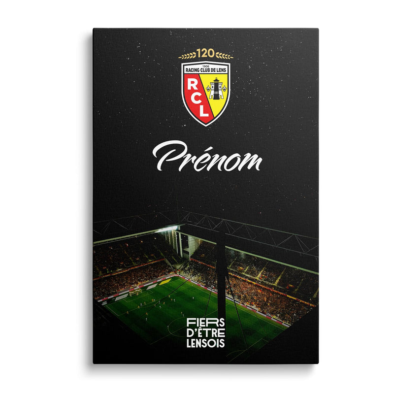 Toile personnalisable RC Lens – Bollaert en lumière