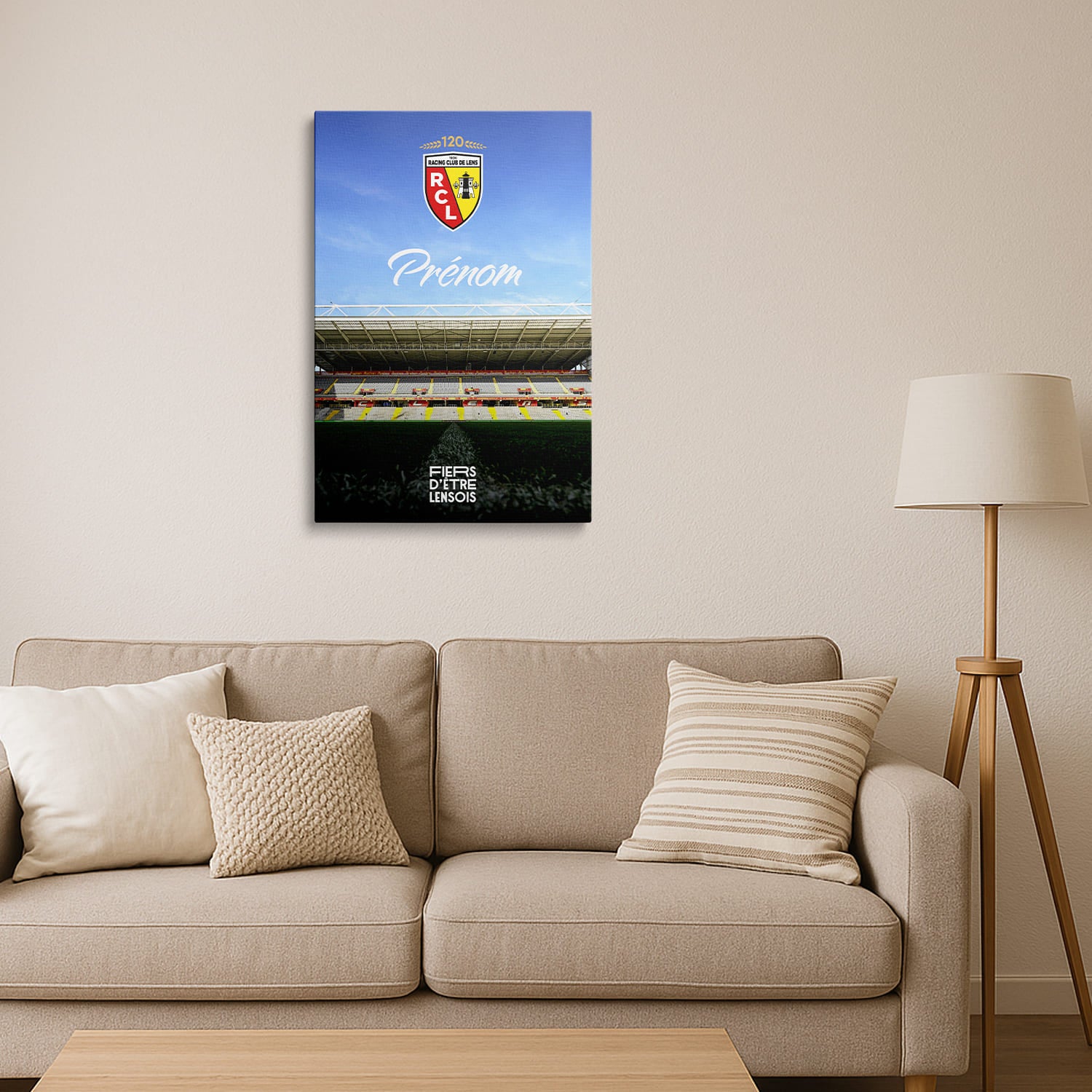 OneTrophy RC Lens - Toile personnalisable - L'esprit de Bollaert
