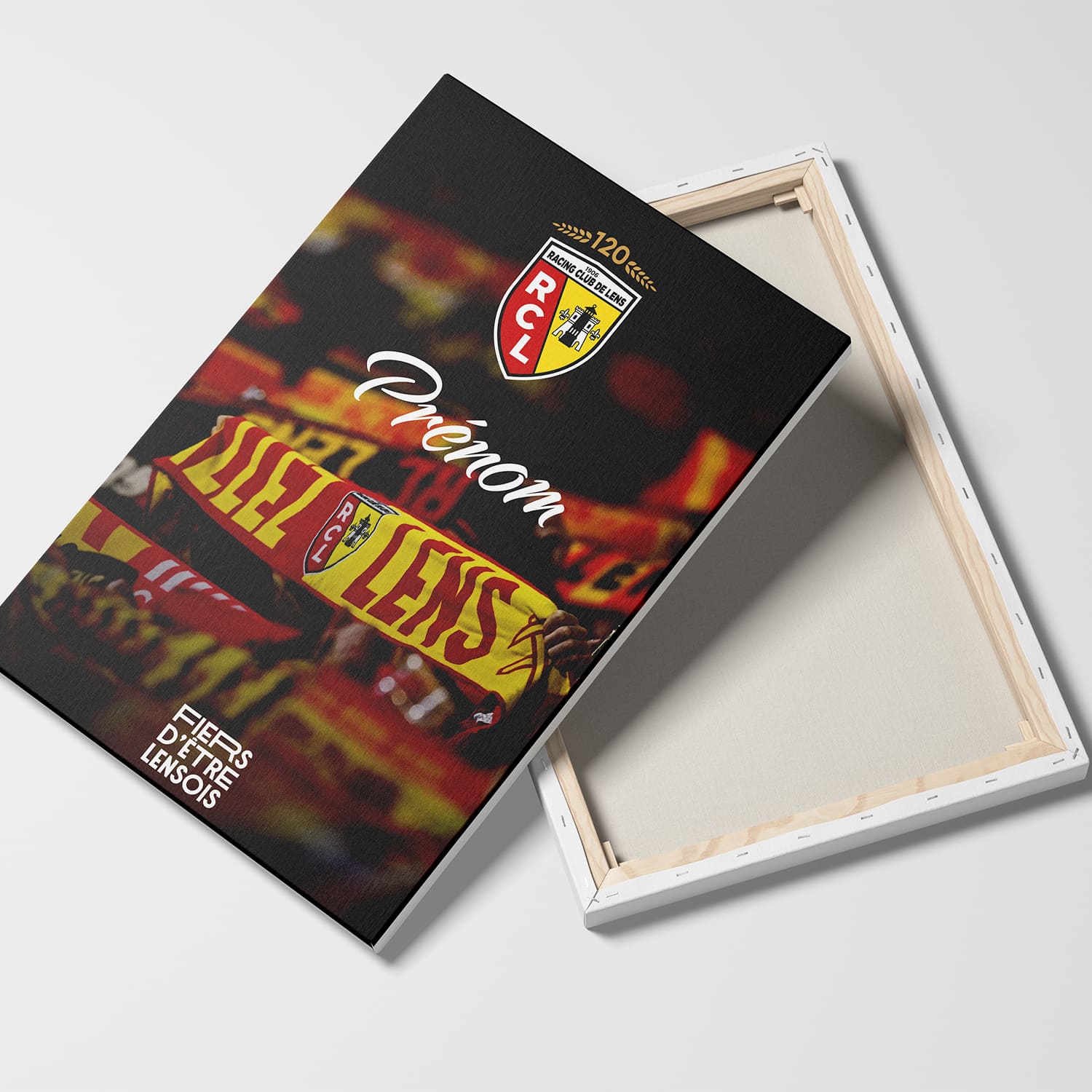 OneTrophy RC Lens - Toile personnalisable - Le mur Sang et Or