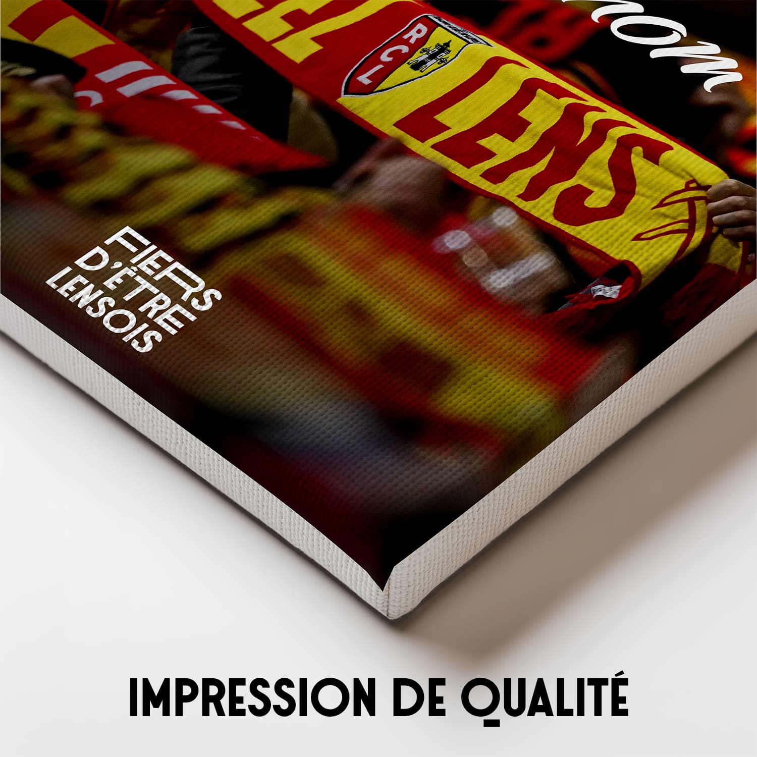 OneTrophy RC Lens - Toile personnalisable - Le mur Sang et Or