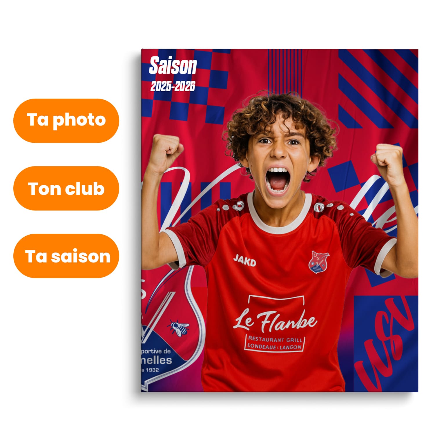 Toile Personnalisable Officielle - US Vermelles