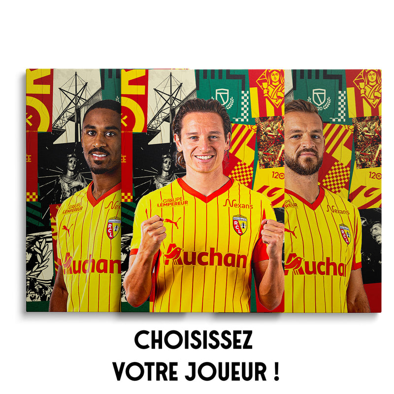 Toile joueur RC Lens – Choisissez votre joueur