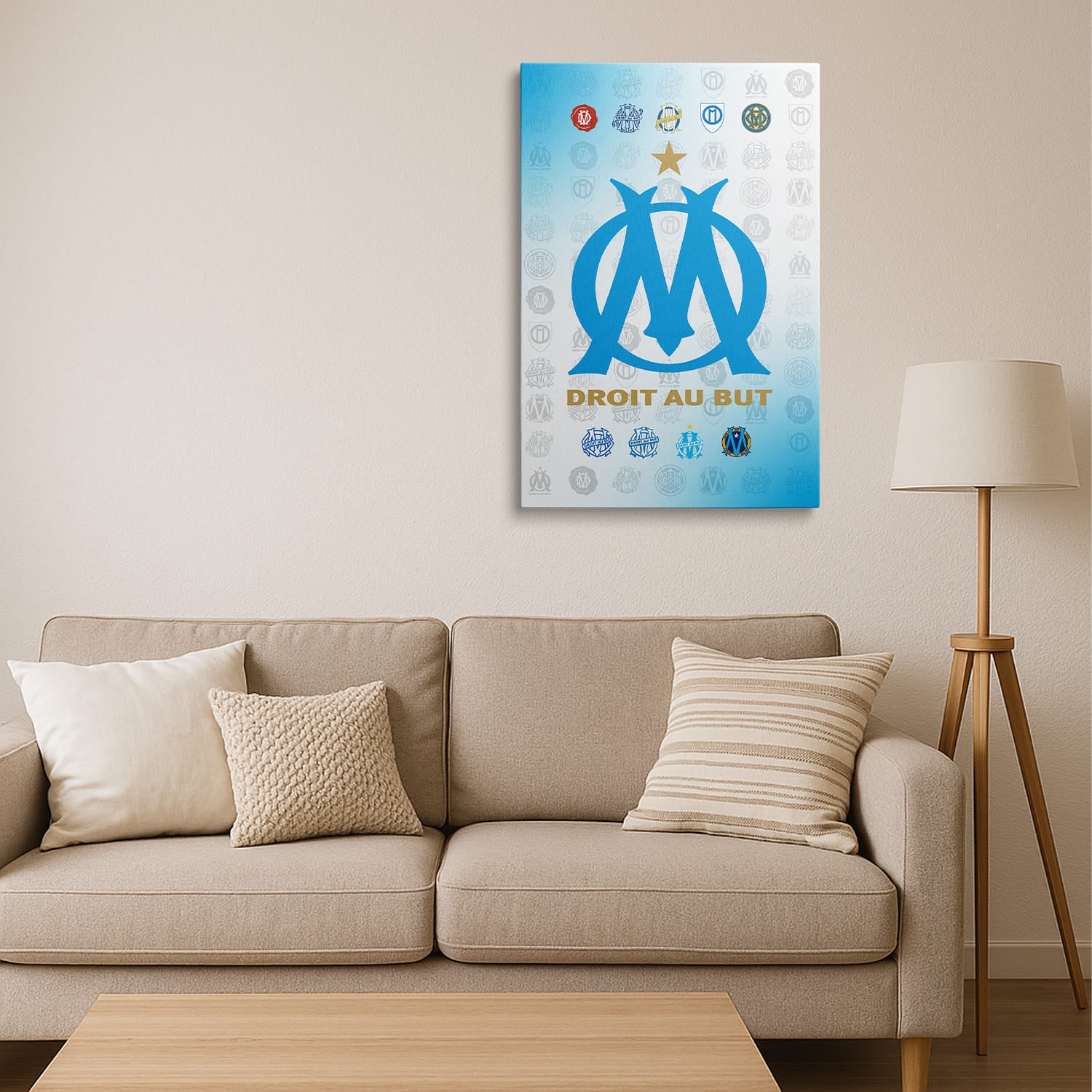 OneTrophy Olympique de Marseille - Toile Logo - Domicile