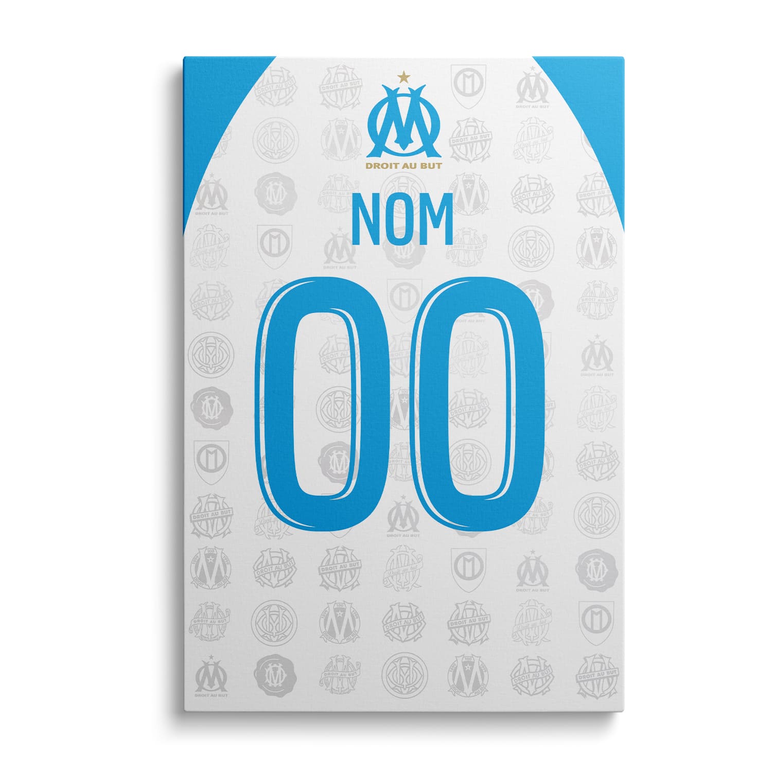 OneTrophy Olympique de Marseille - Toile personnalisable - Domicile