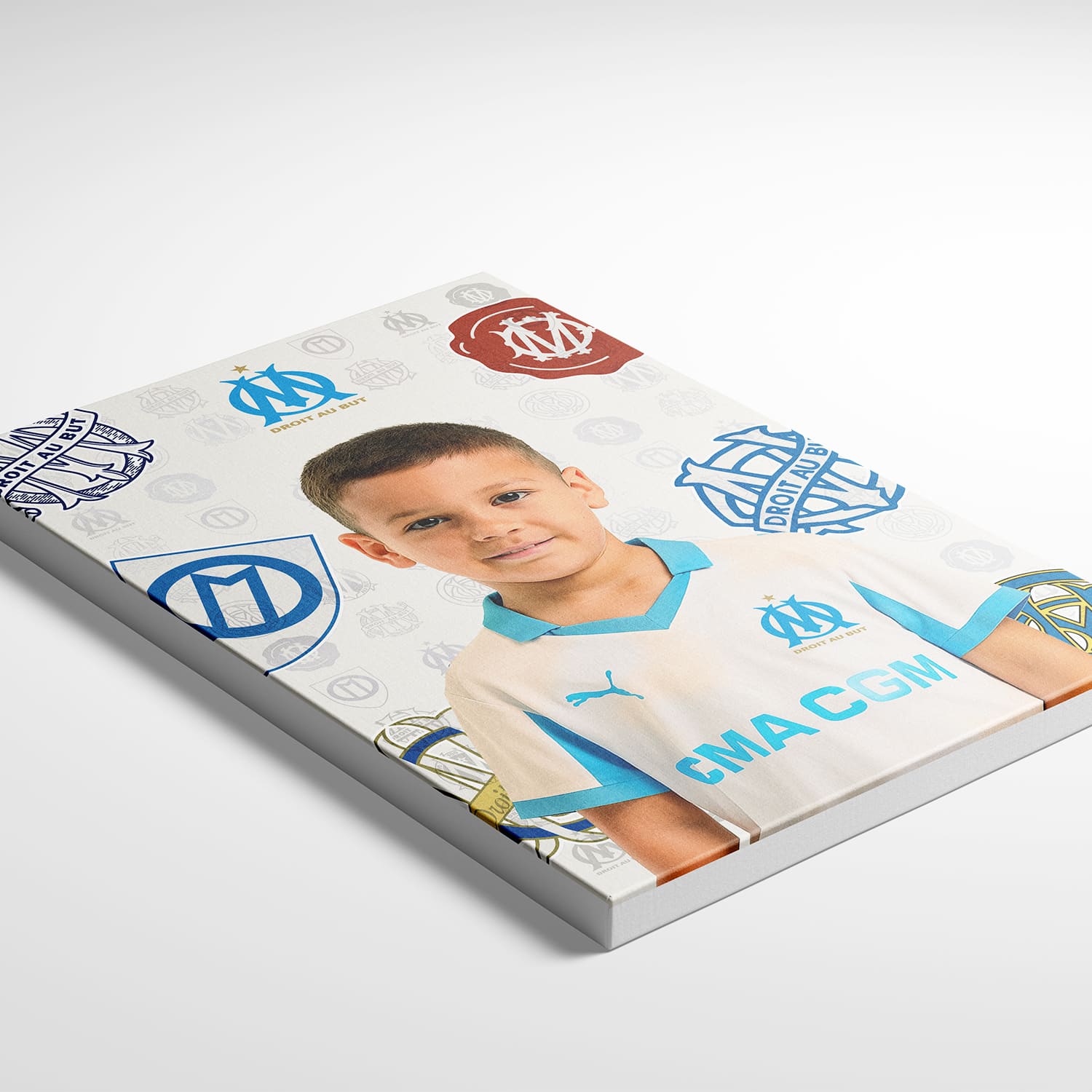 OneTrophy Olympique de Marseille - Toile personnalisable photo - Domicile