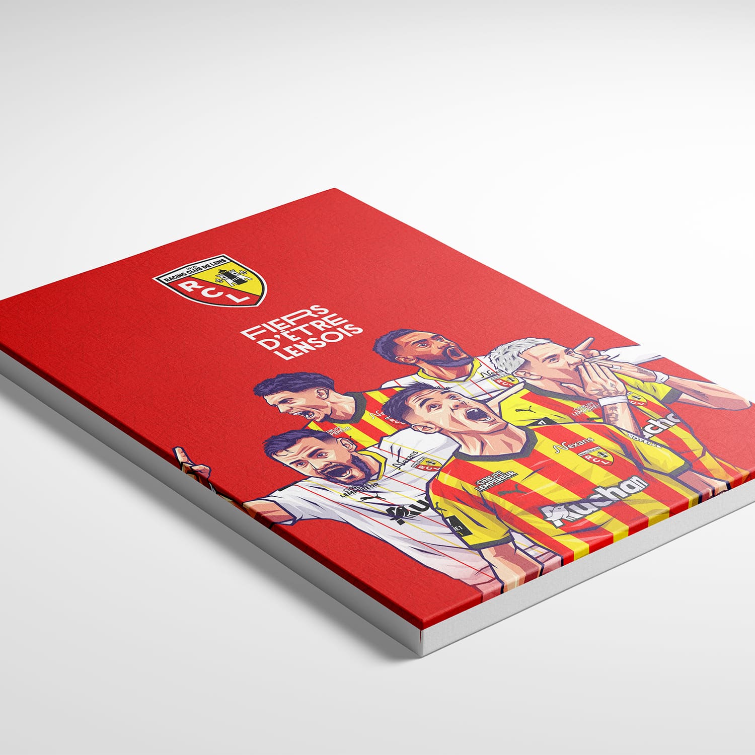 Toile sous licence officielle RC Lens - Pilier de Bollaert (50*40cm)