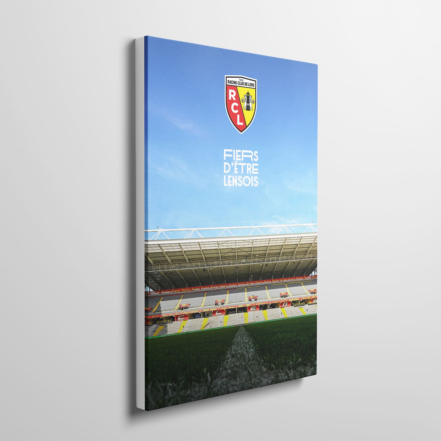 Toile sous licence officielle RC Lens - L'esprit de Bollaert (50*40cm)